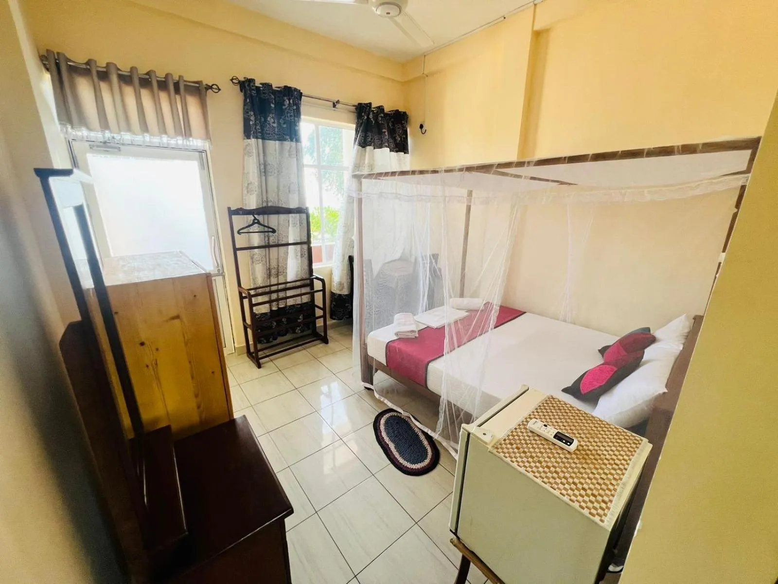 Bed in New Golden Bay Resort Weligama