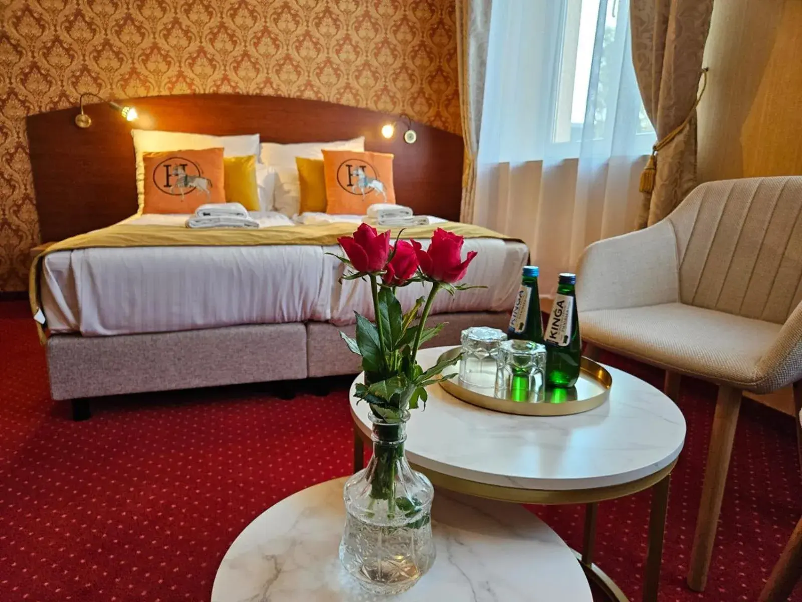 Bed in Hotel Galicja SPA Wieliczka Bed in Hotel Galicja SPA Wieliczka