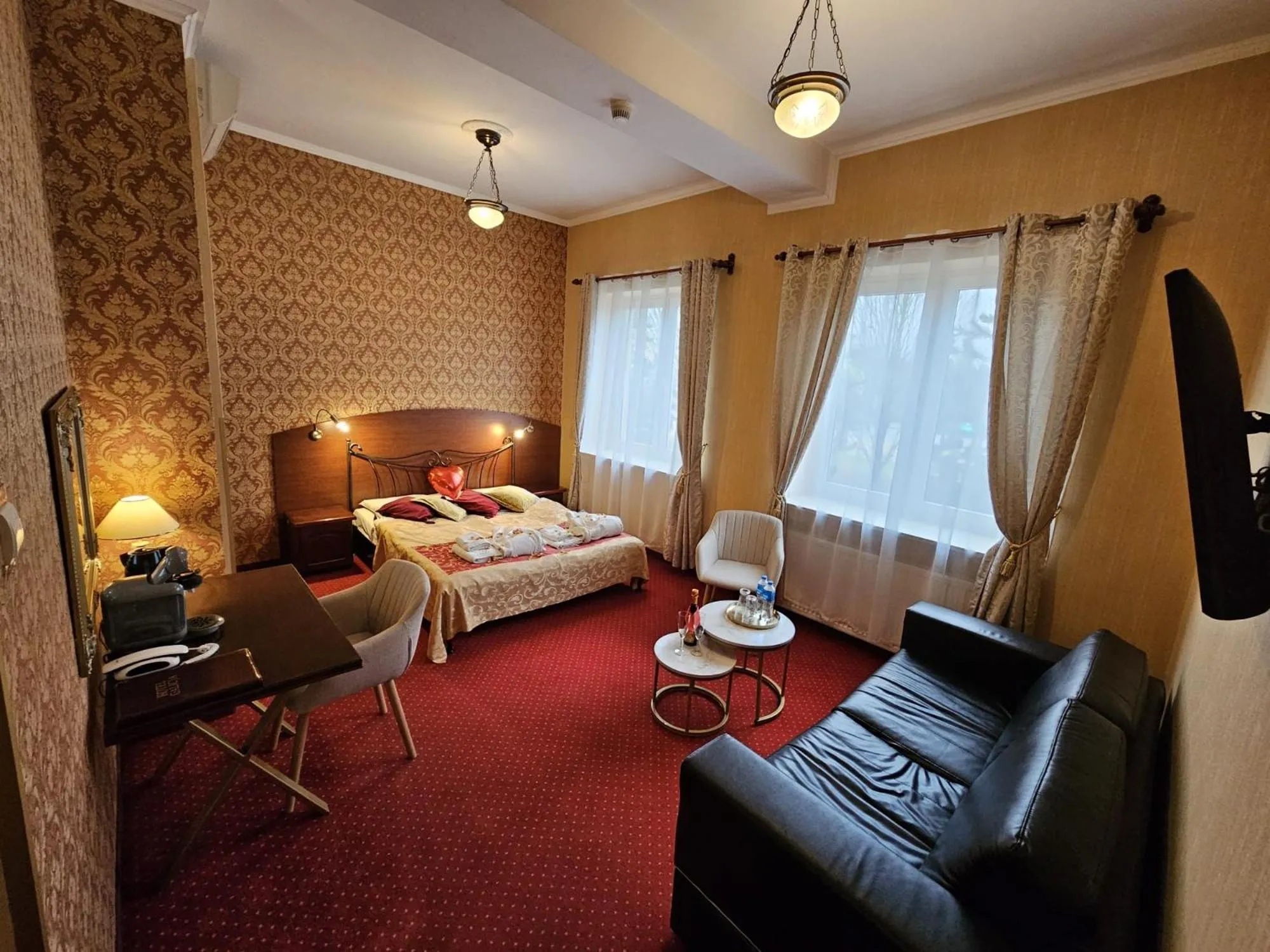 Bed in Hotel Galicja SPA Wieliczka