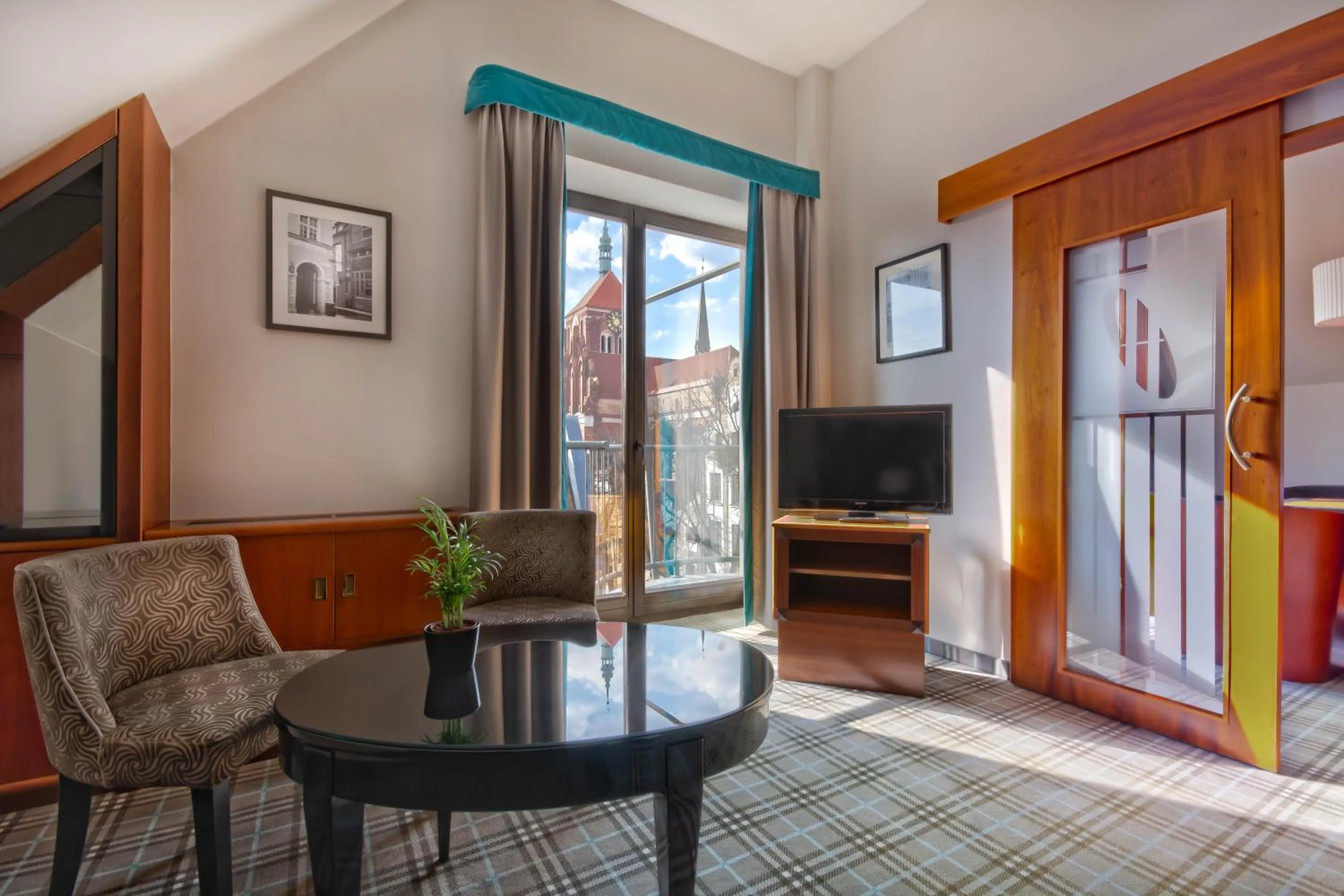 Seating area in Hotel Hanza