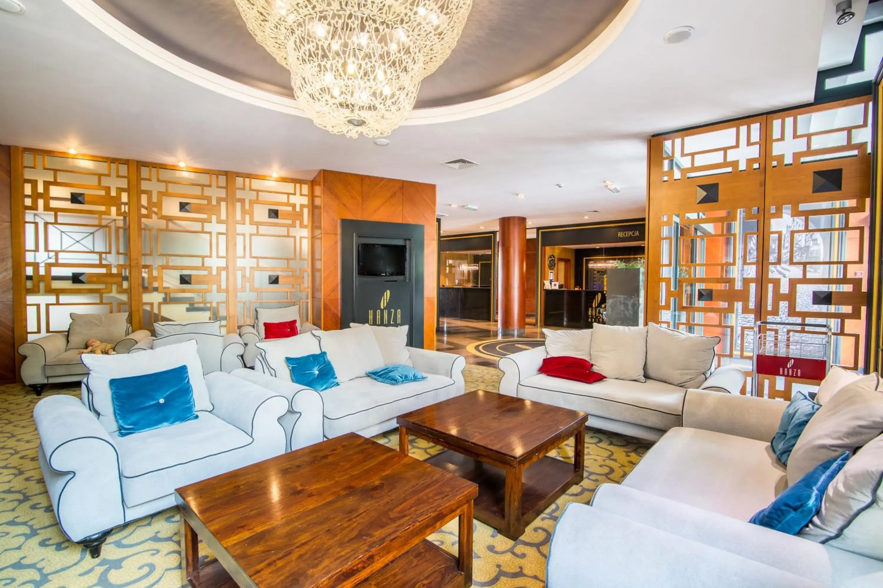 Lobby or reception in Hotel Hanza Lobby or reception in Hotel Hanza