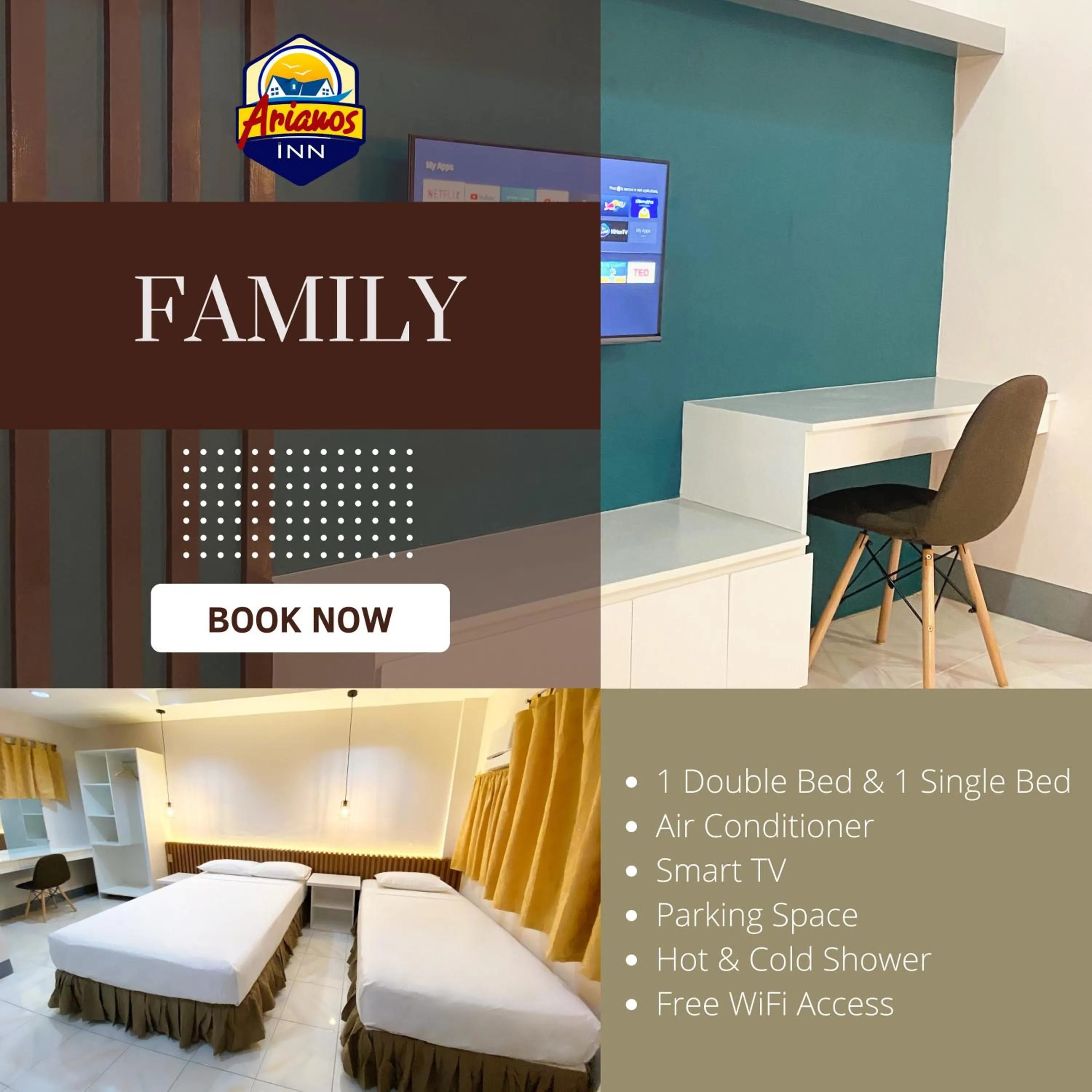 Bedroom in Ariano's Inn