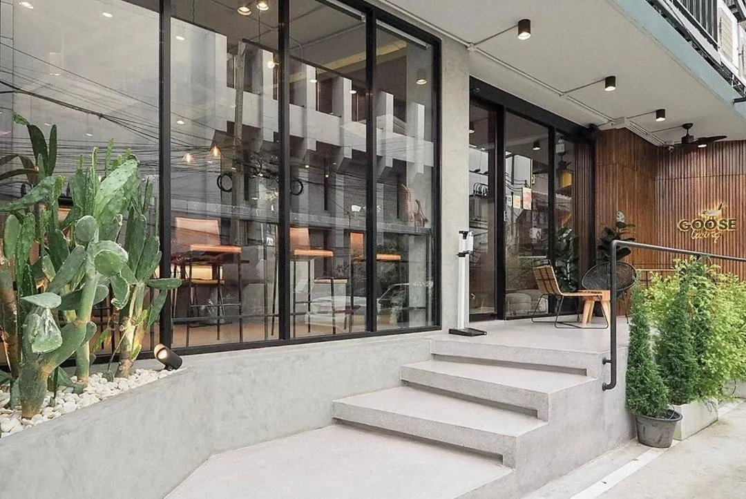 Facade/entrance in Goose Living