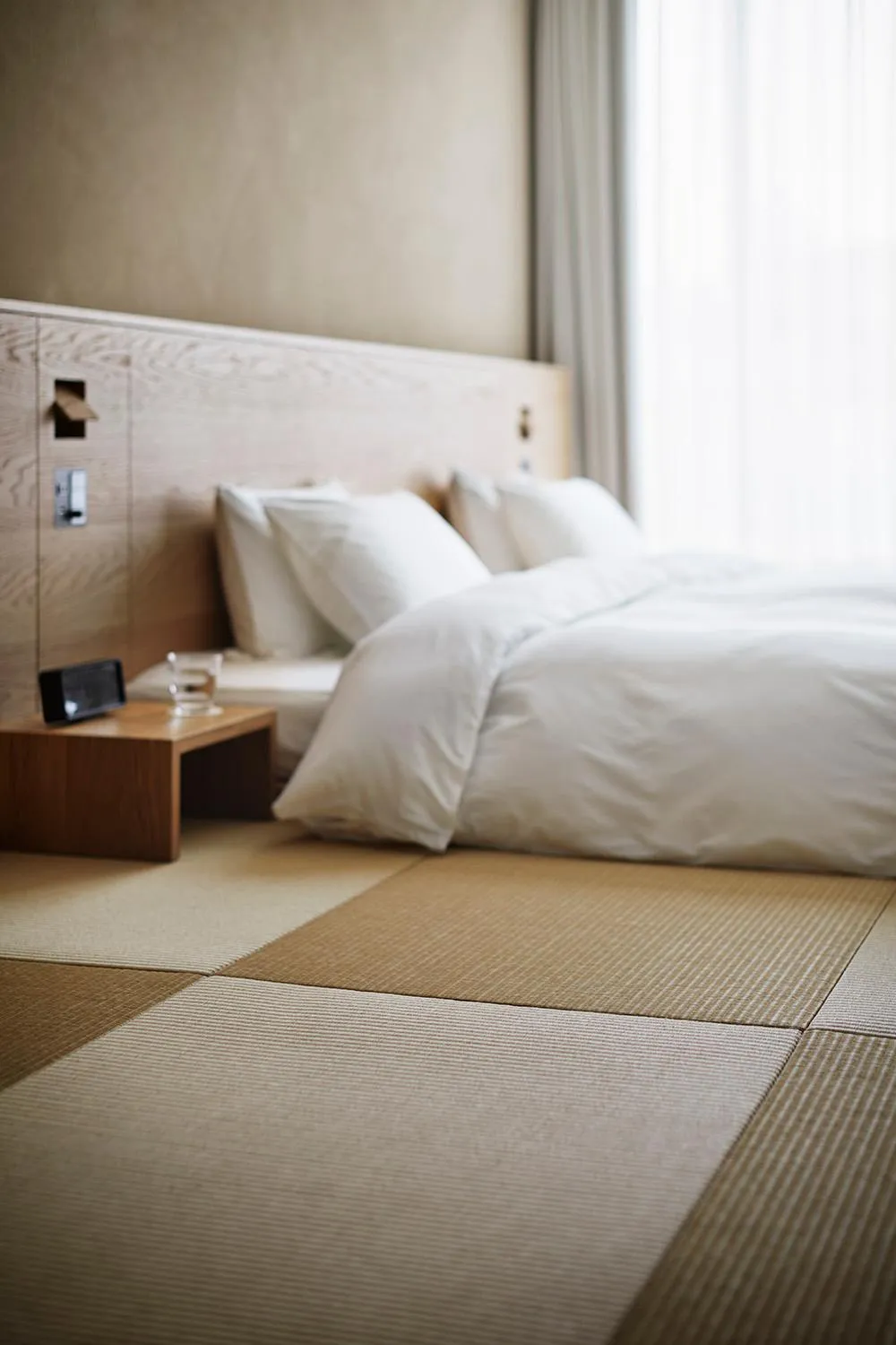 Bed in MUJI HOTEL GINZA