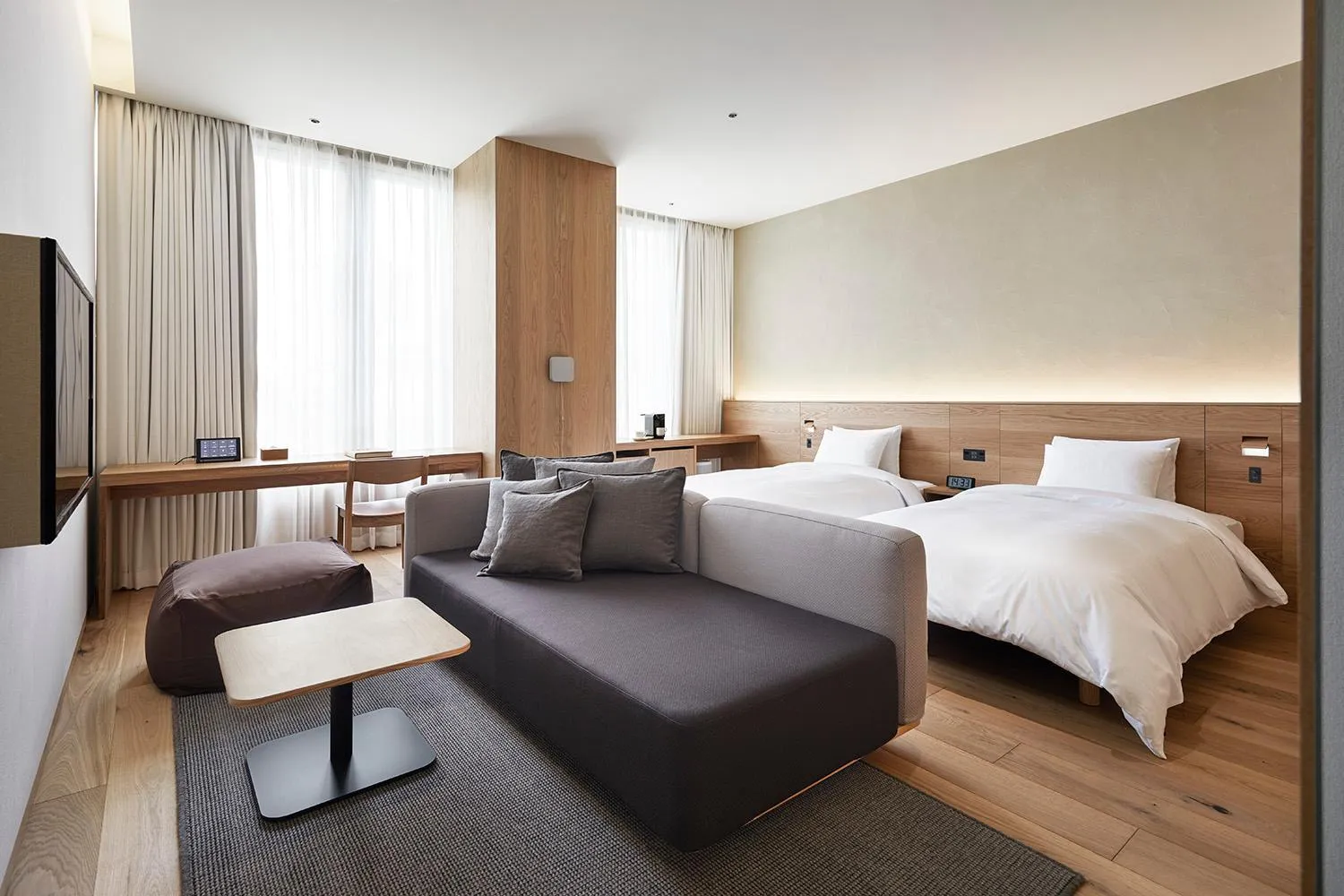 Photo of the whole room, Bed in MUJI HOTEL GINZA