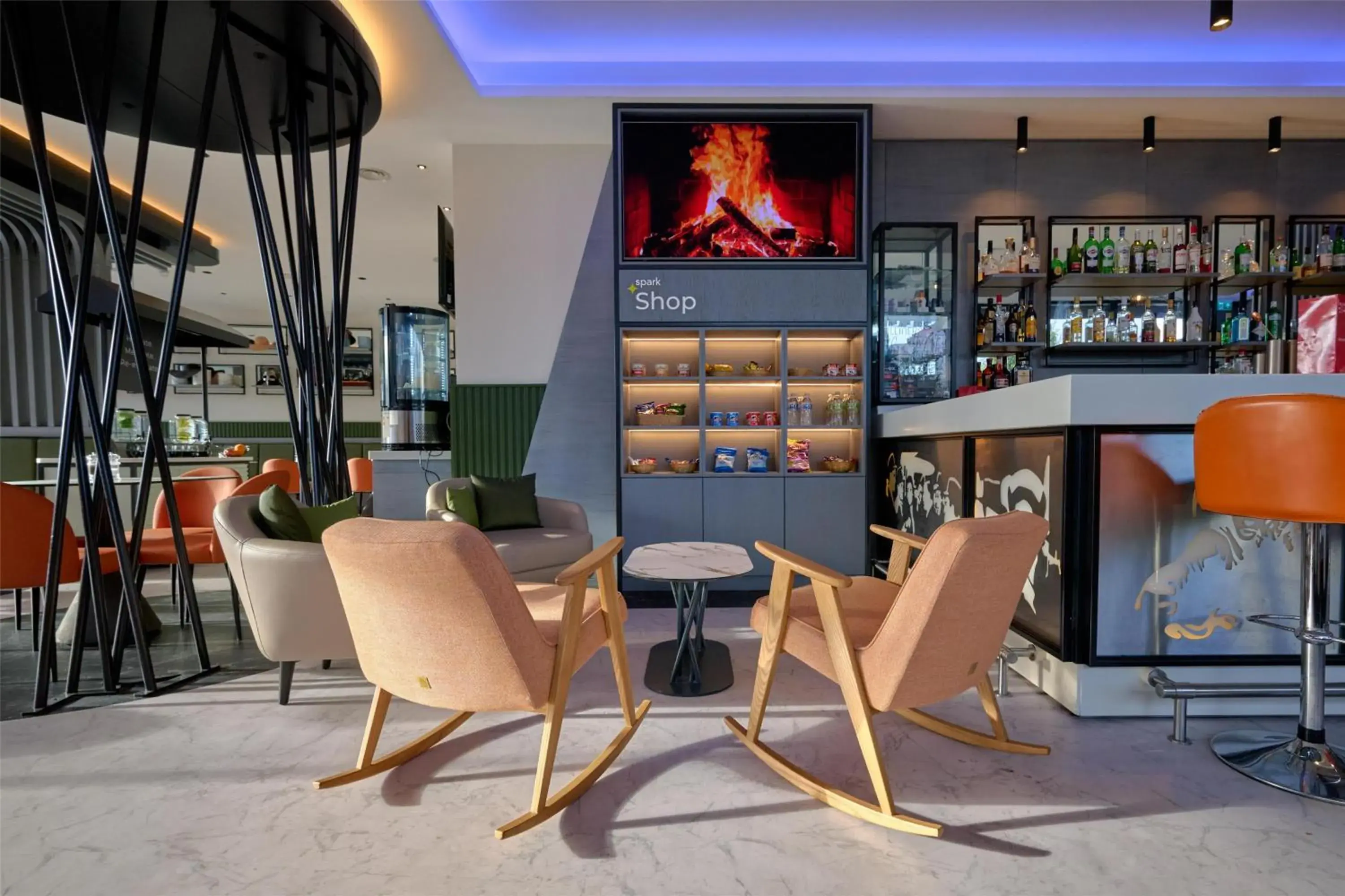 Lounge or bar in Spark by Hilton Luton Lounge or bar in Spark by Hilton Luton