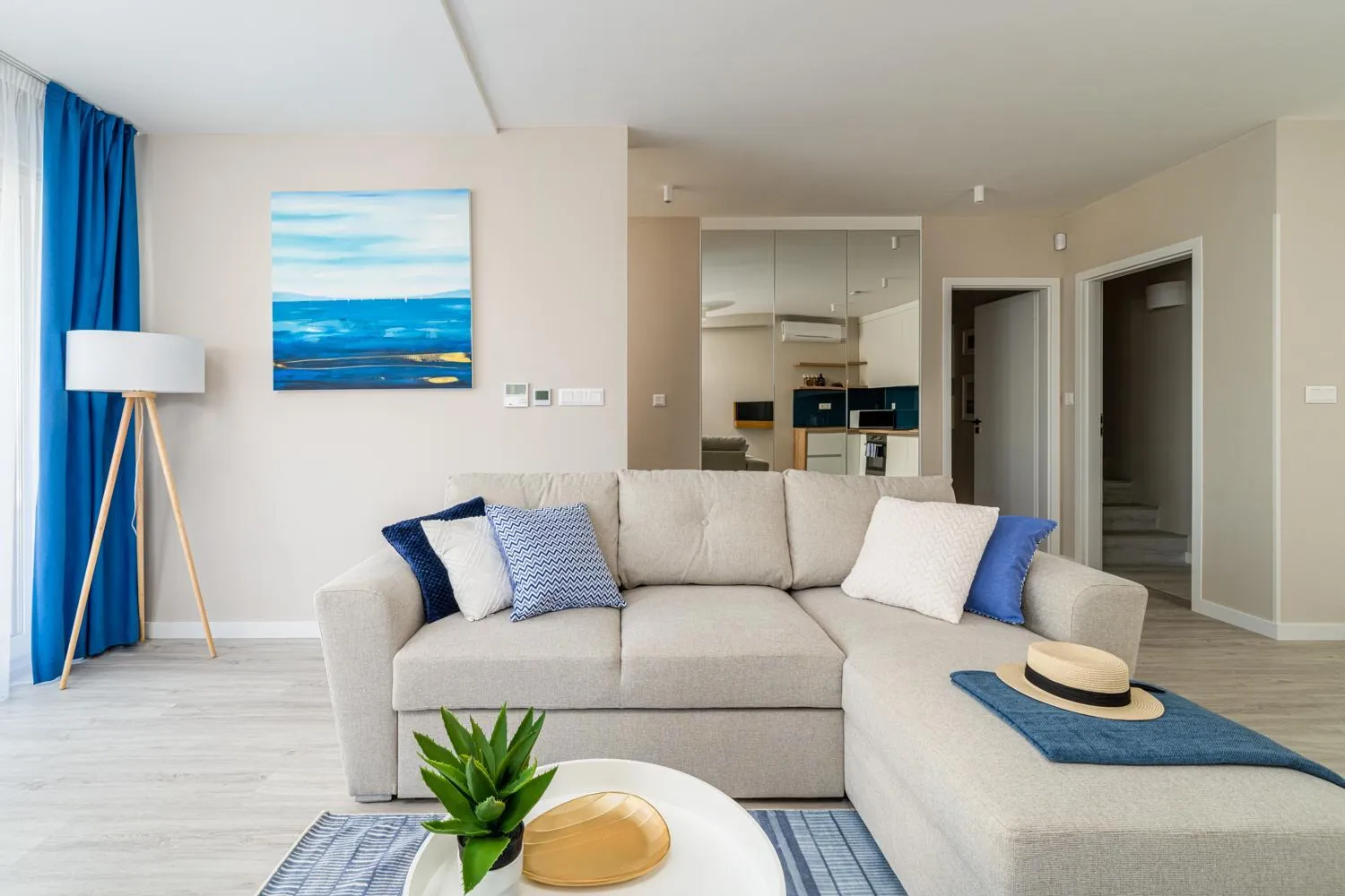 Living room in Lake Spirit Boutique Apartments