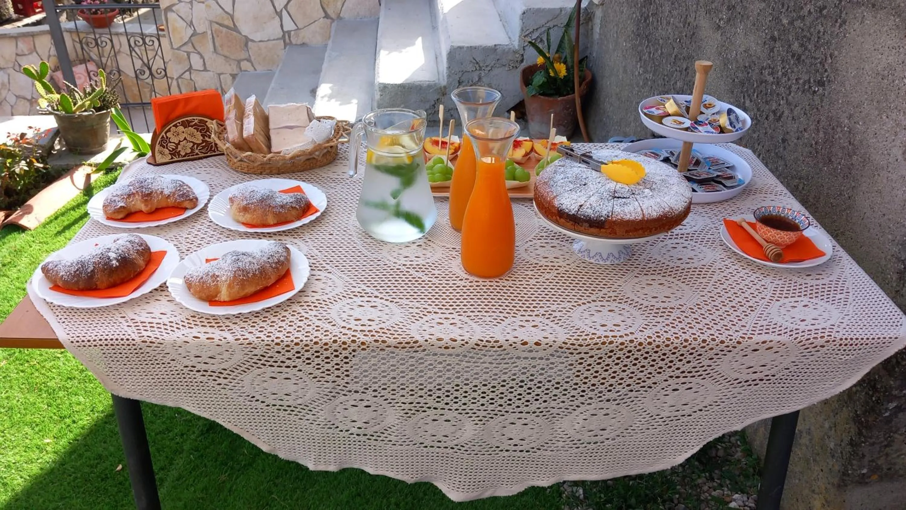 Breakfast in B&b Diamante and home restaurant