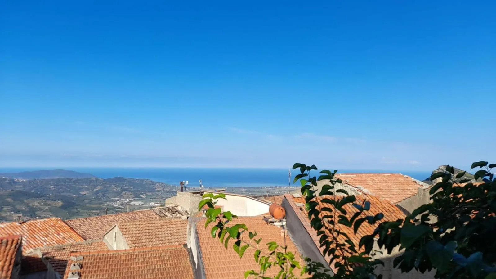 Sea view in B&b Diamante and home restaurant