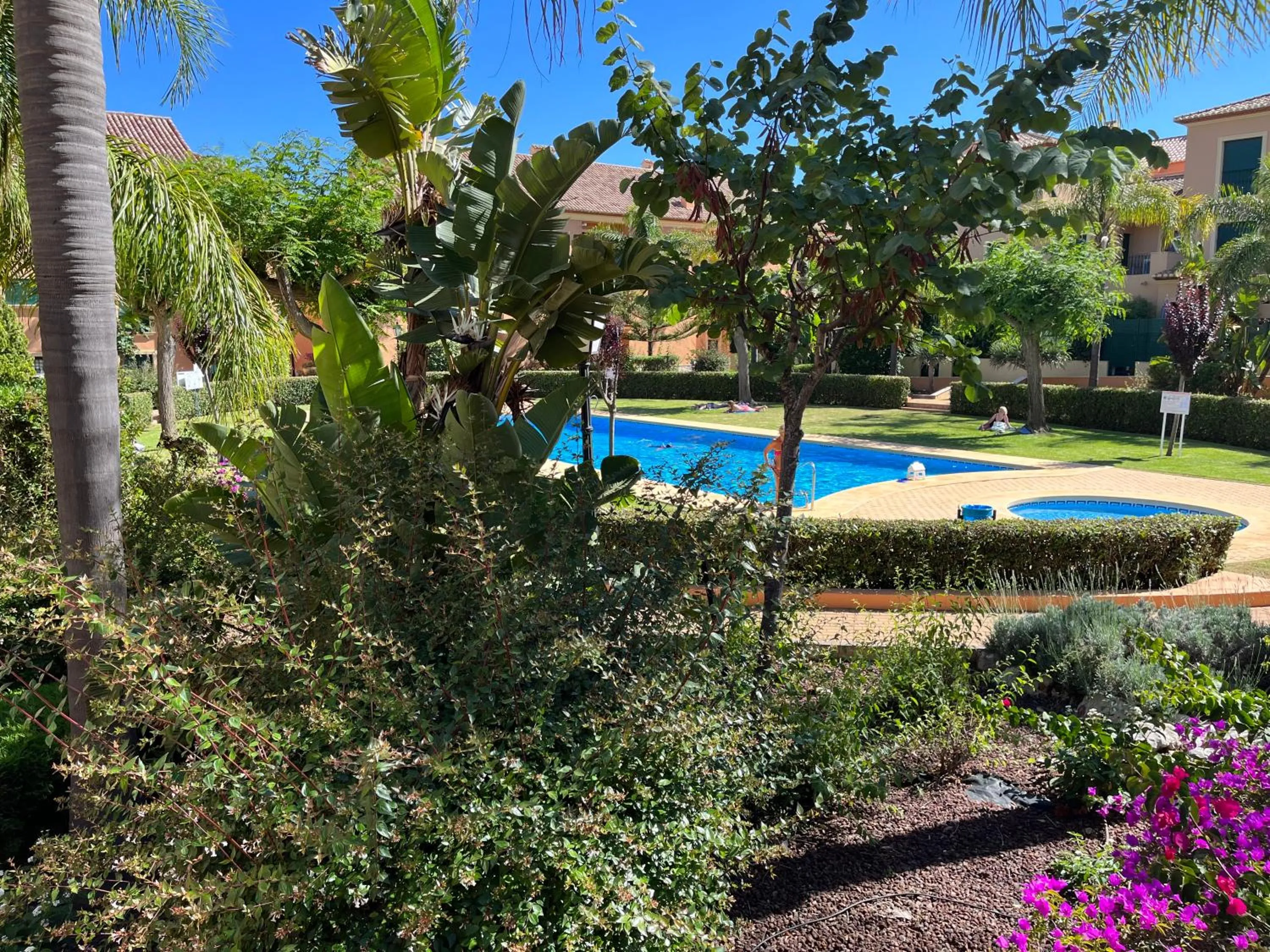 Garden in apartment nearby beach and old town Javea