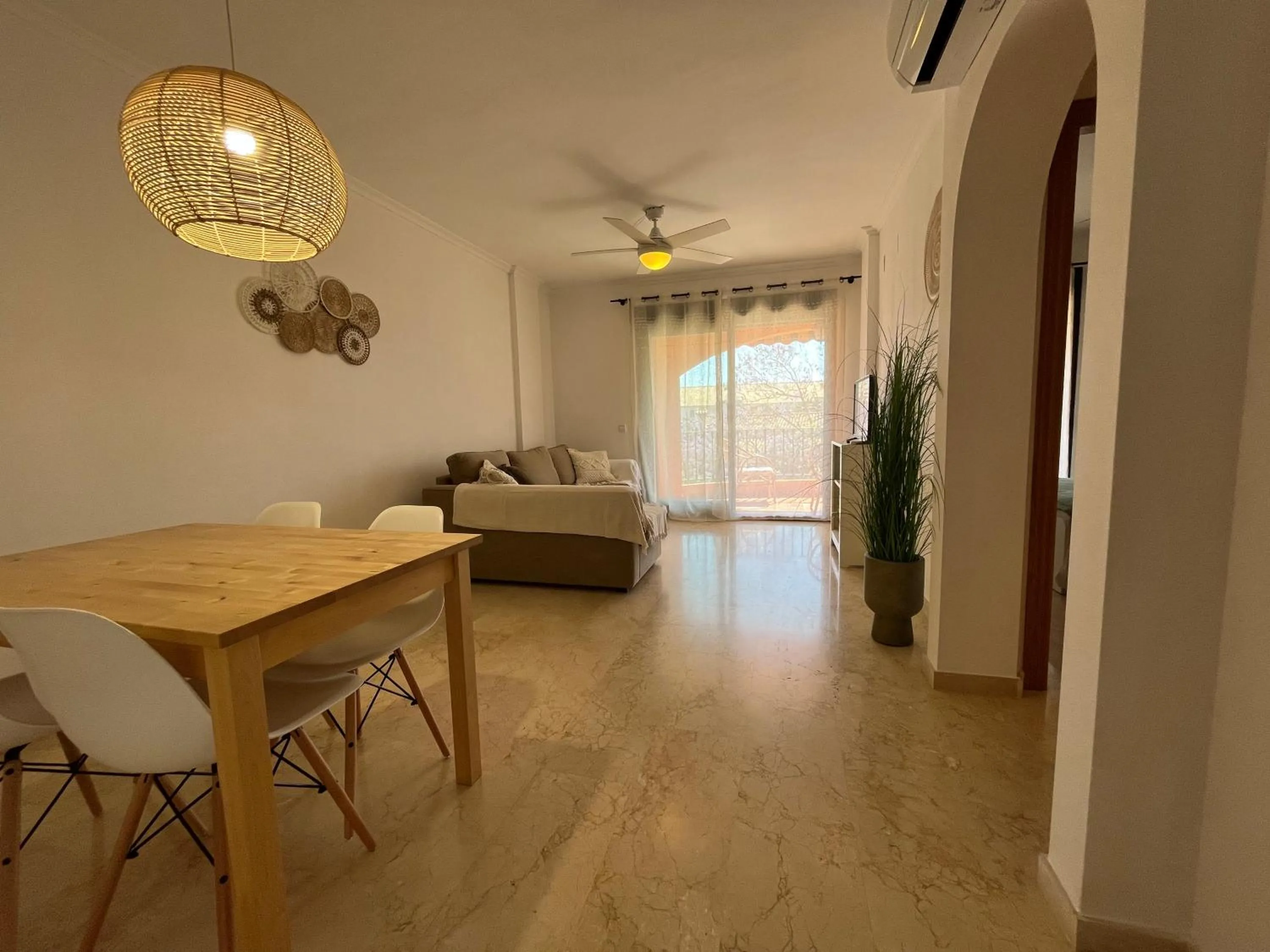 Living room in apartment nearby beach and old town Javea