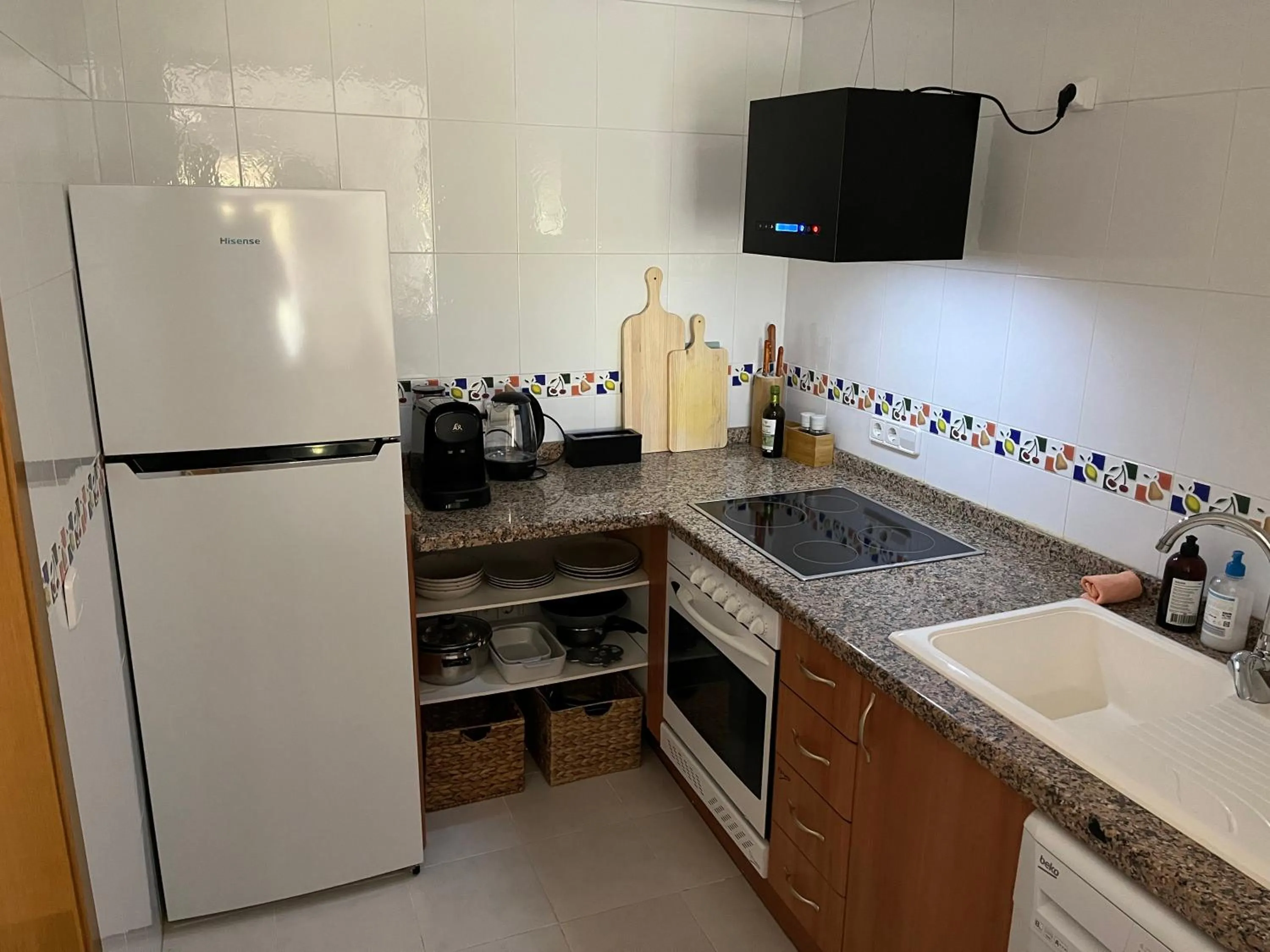 Kitchen or kitchenette in apartment nearby beach and old town Javea