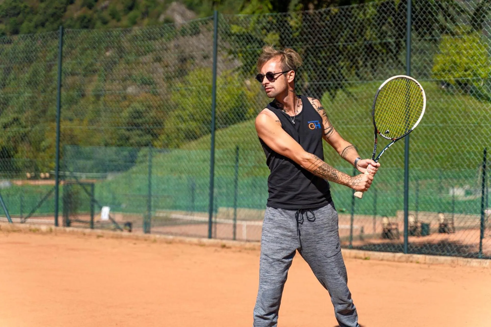 Tennis court in Hotel Le Balze - Aktiv & Wellness