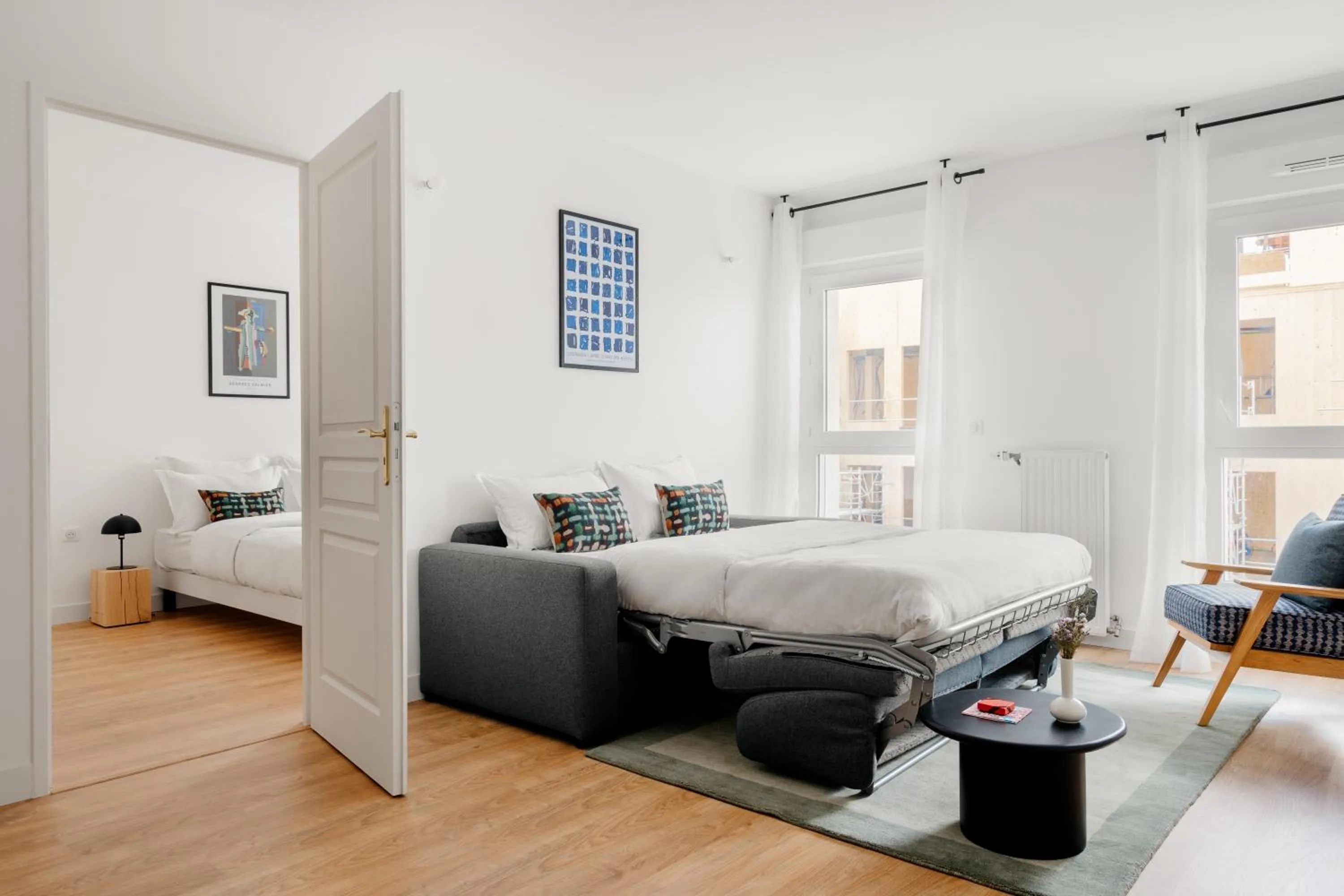 Bed in Edgar Suites - Meudon-la-Forêt