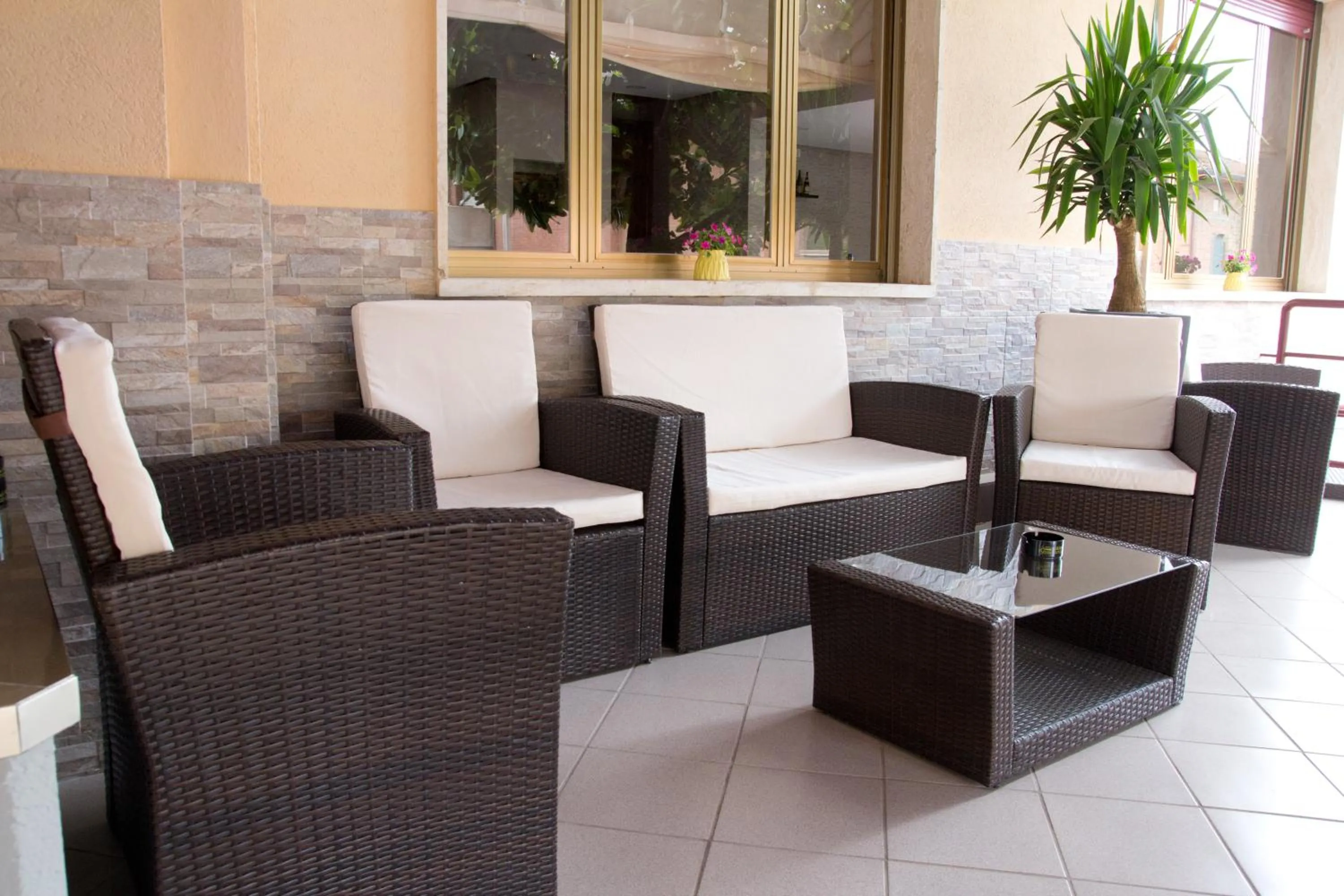 Patio in Santa Caterina Hotel & Bike