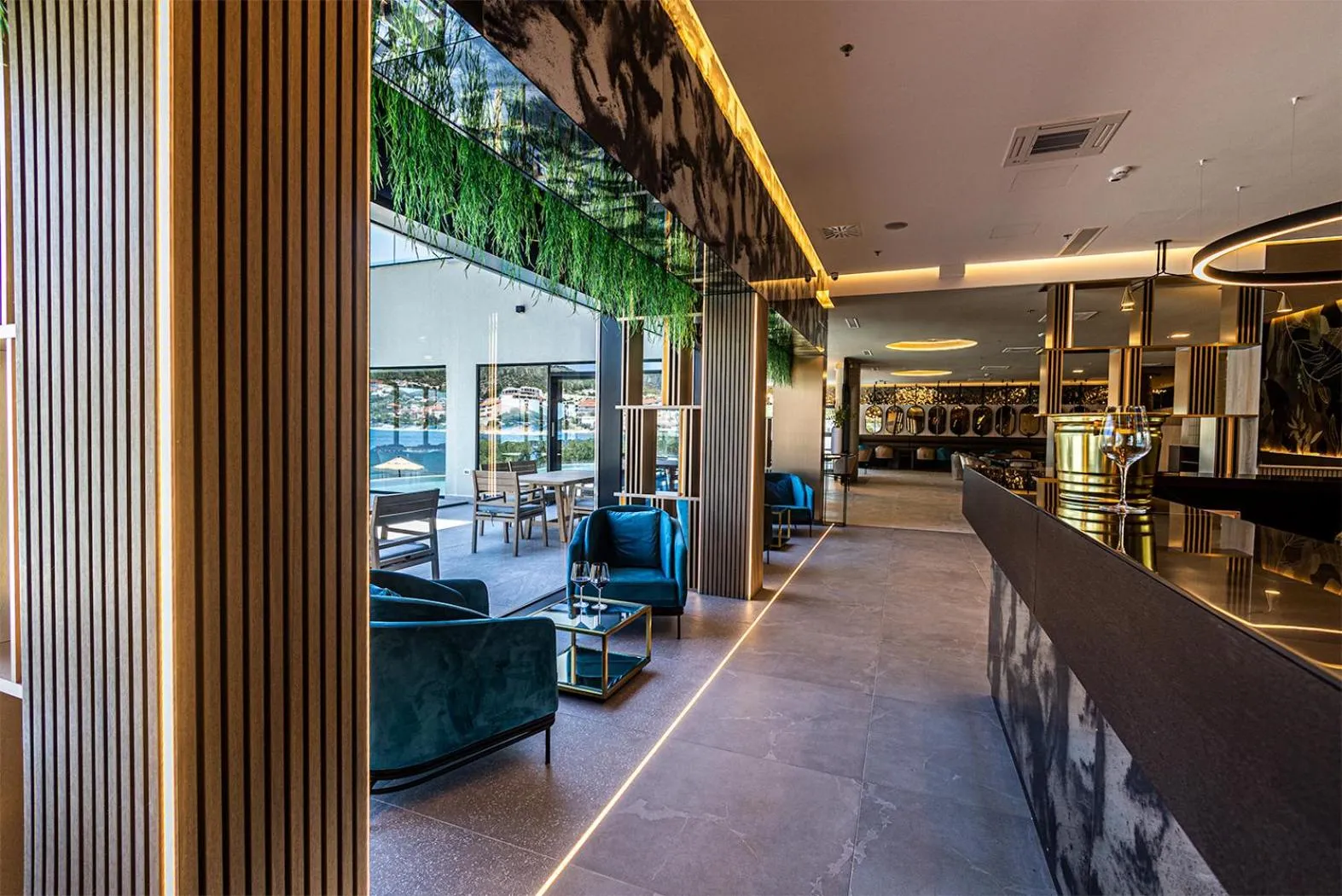 Lounge or bar in Marinus Beach Hotel