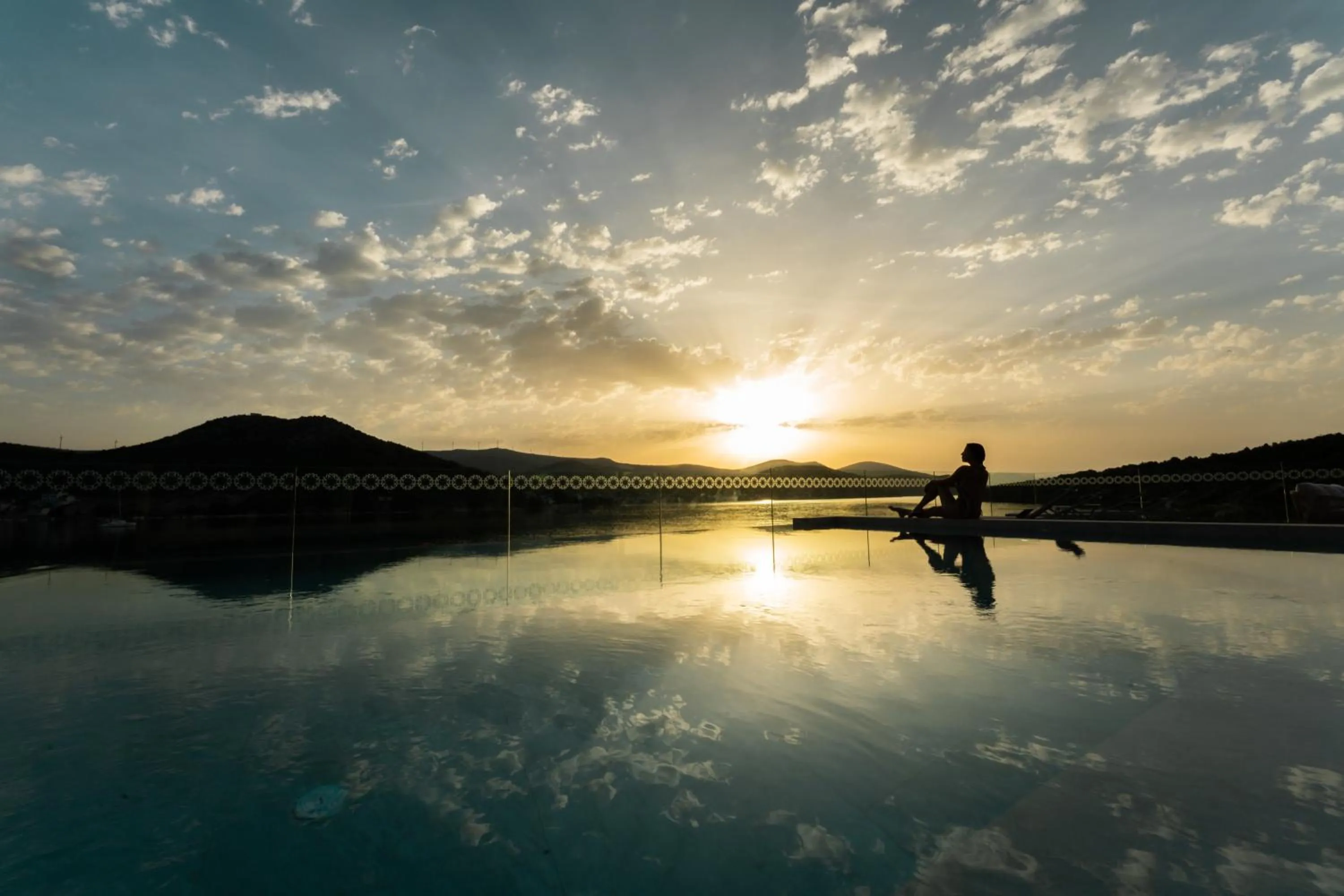 Sunset in Marinus Beach Hotel