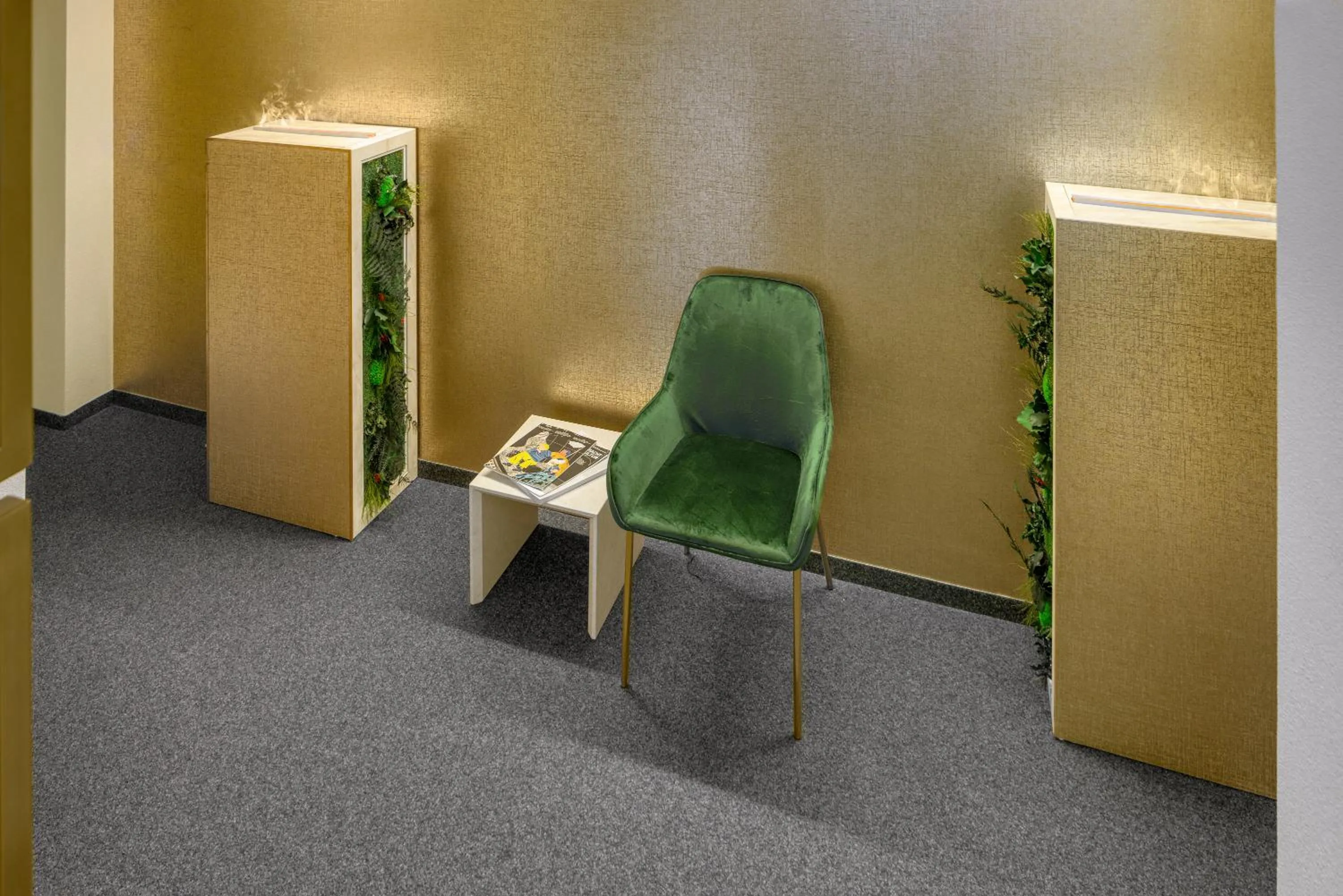 Lobby or reception in VISIMO Apartments Steigerstrasse St Gallen - Modern Living near OLMA & Hospital