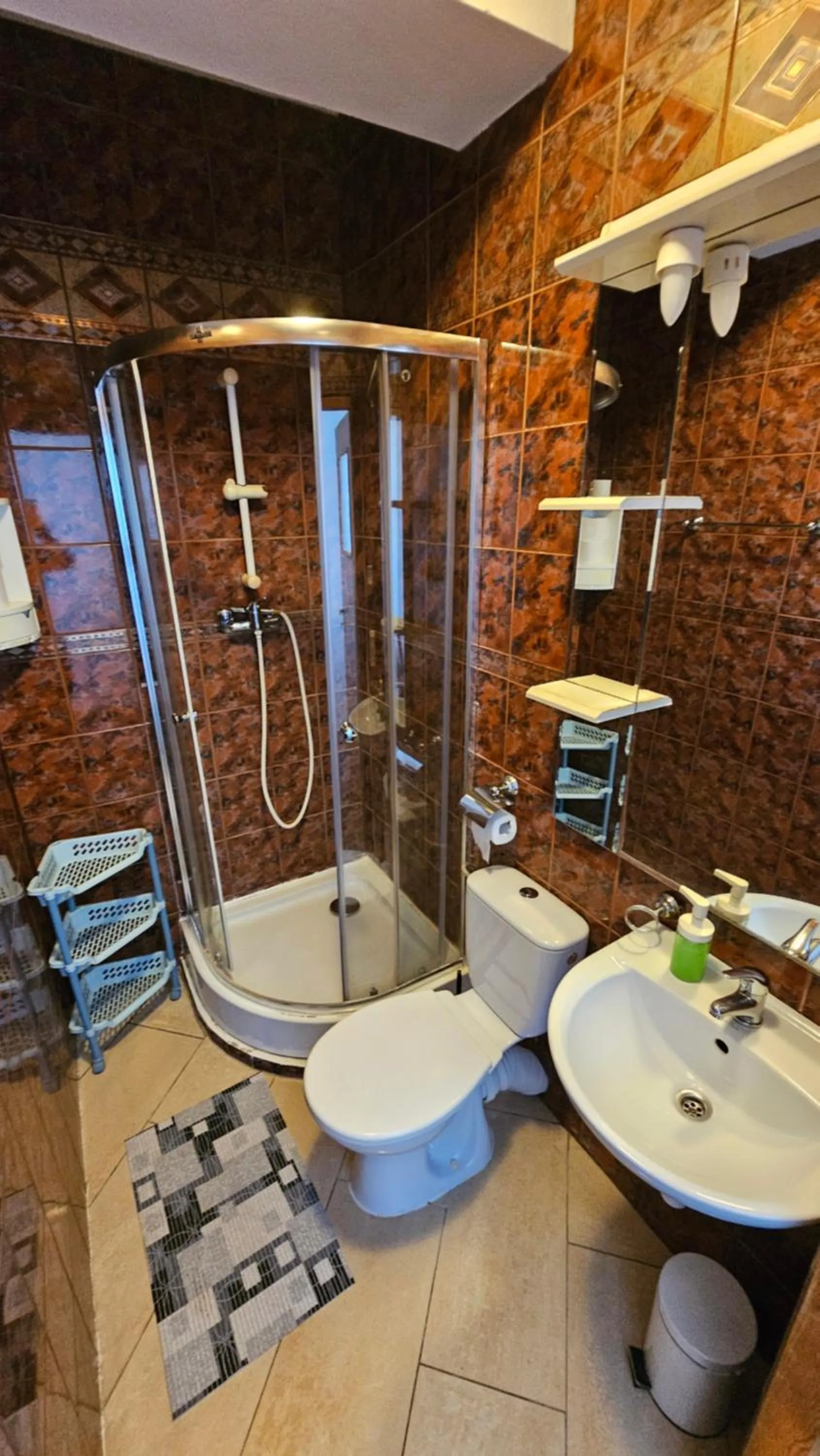 Shower in Hotel Daisy Budget