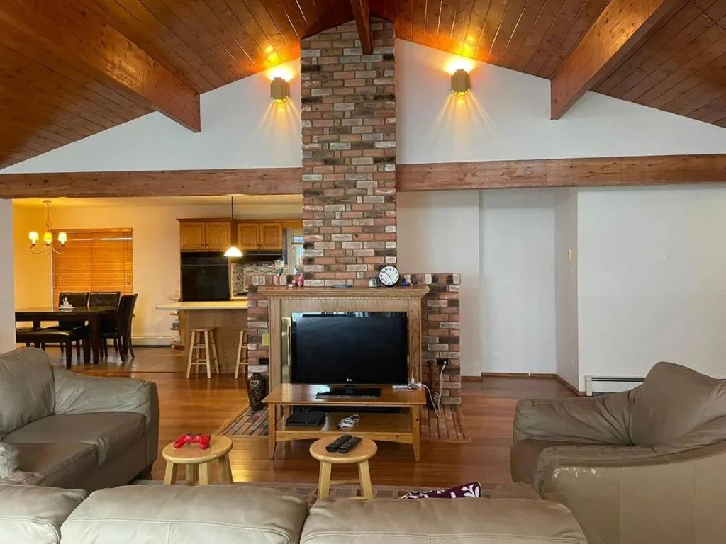 Living room in Metchosin Beach House