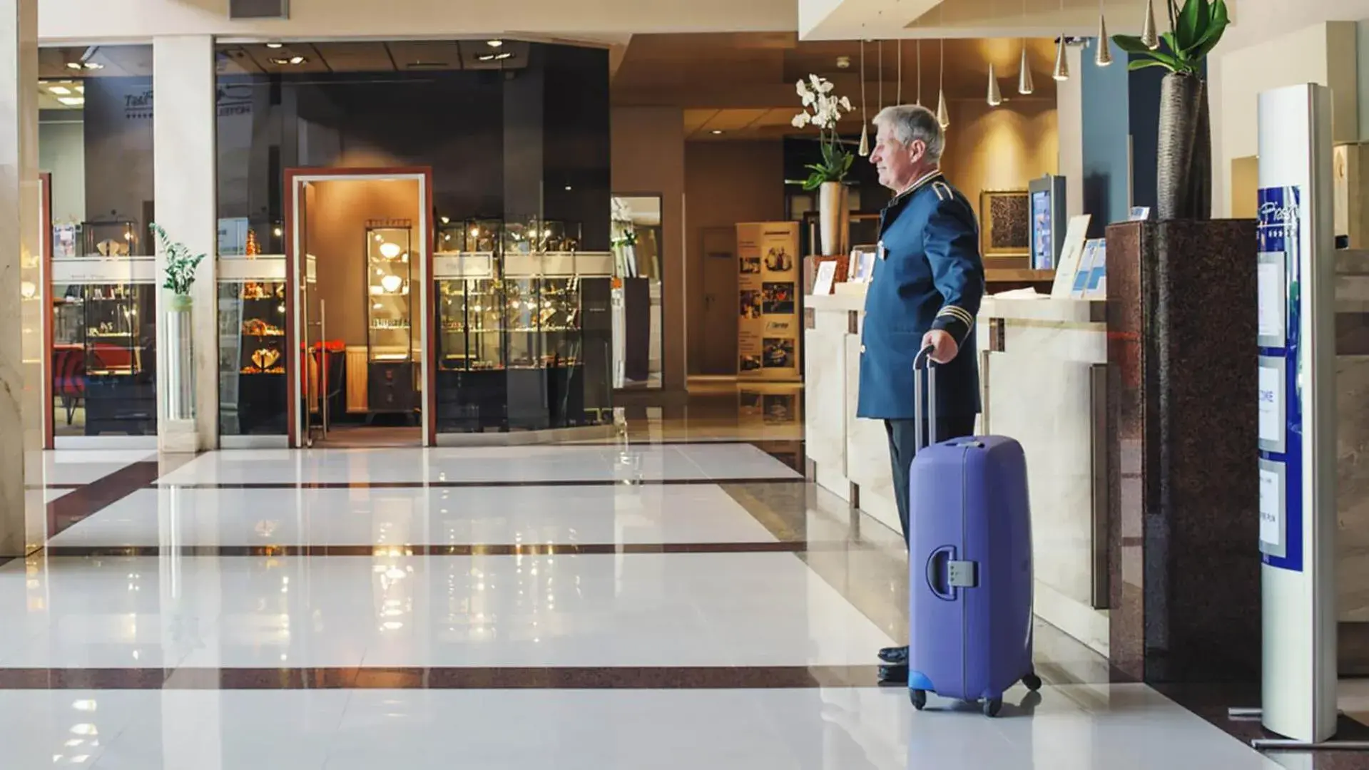 Lobby or reception in Booking Hotel & Spa Lobby or reception in Booking Hotel & Spa