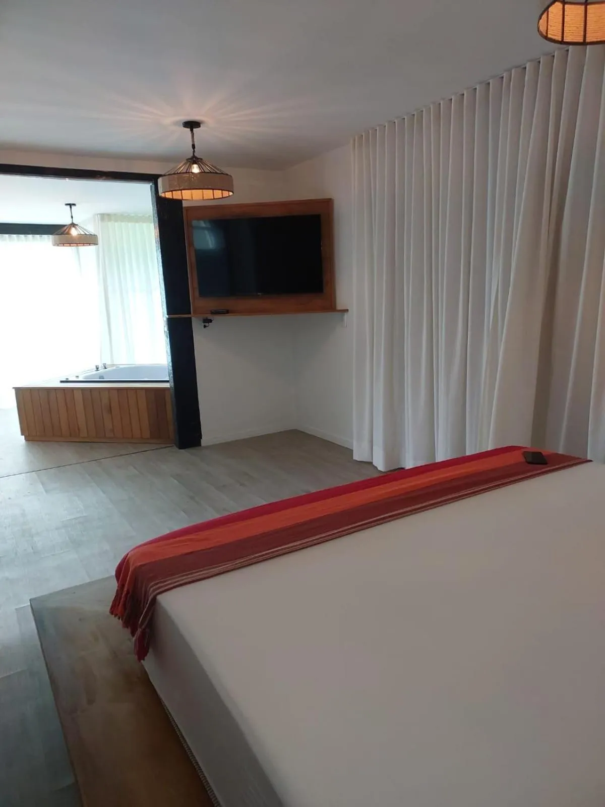 Bed in Pousada Trem Chic