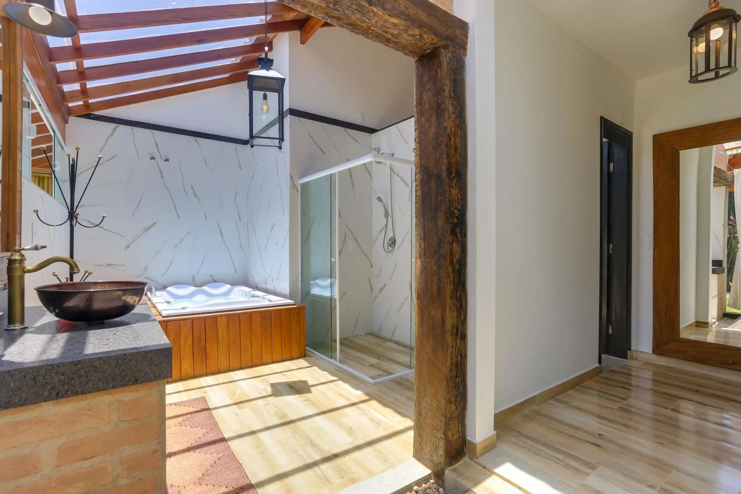 Hot Tub in Pousada Trem Chic