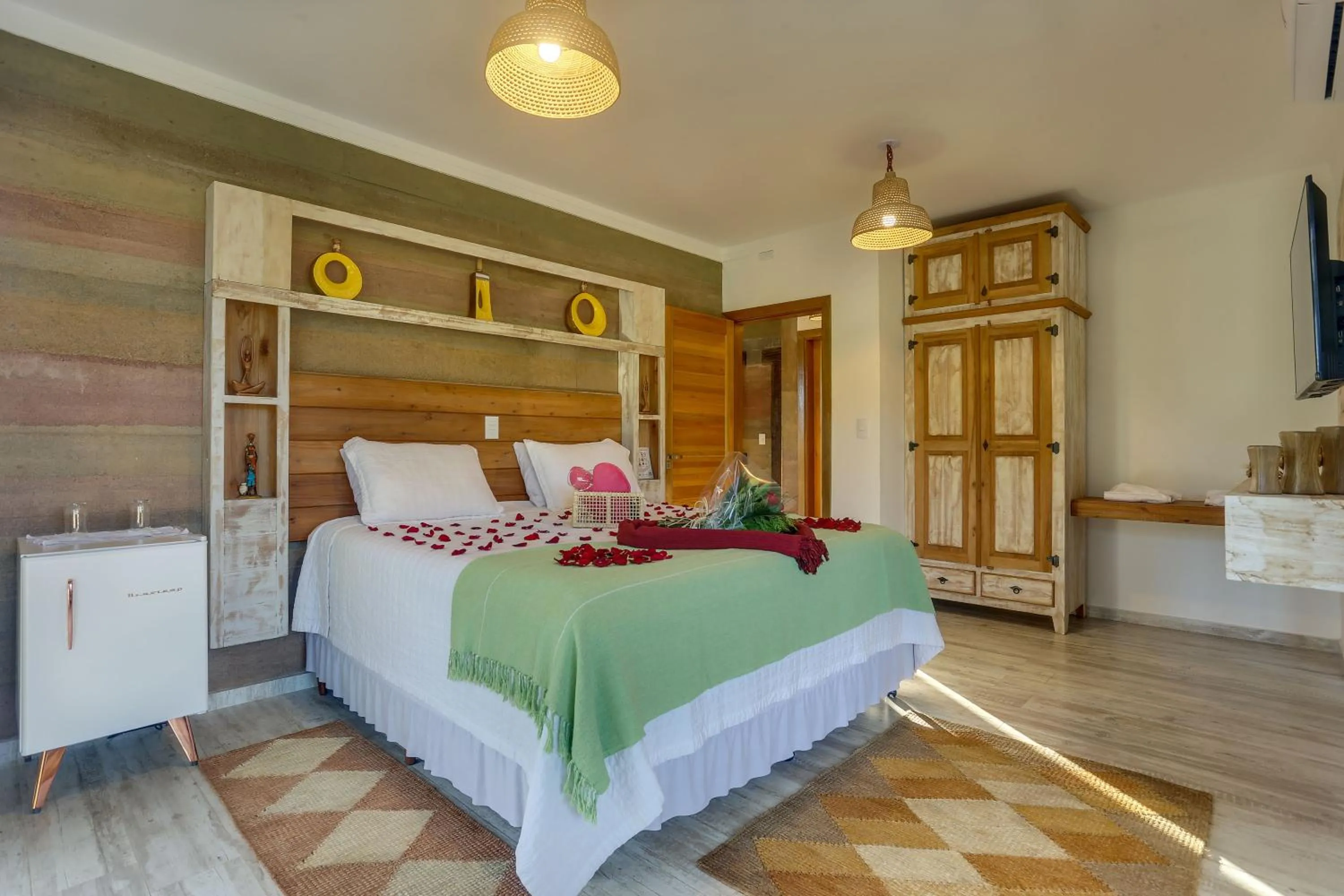 Bed in Pousada Trem Chic