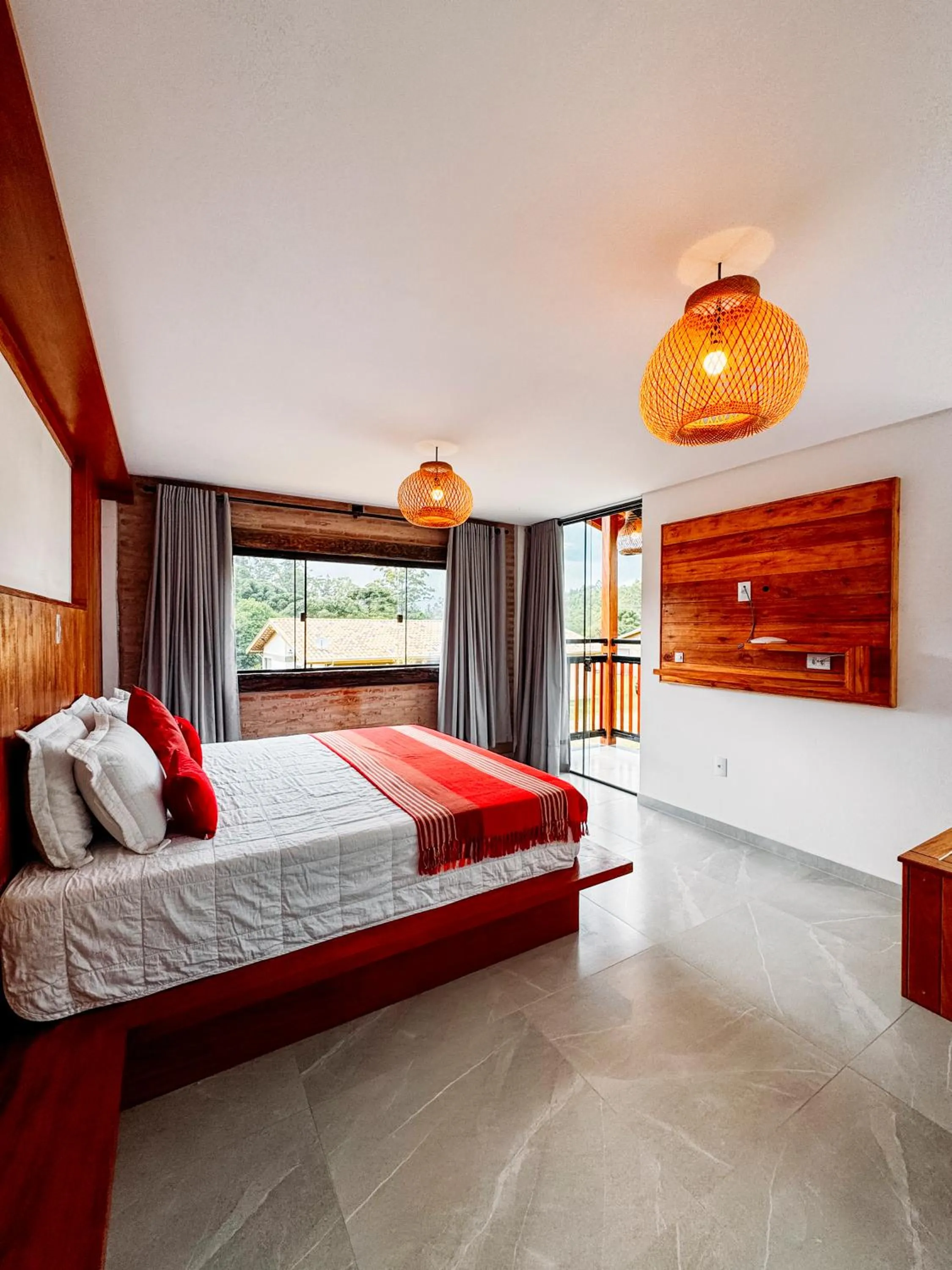 Bed in Pousada Trem Chic