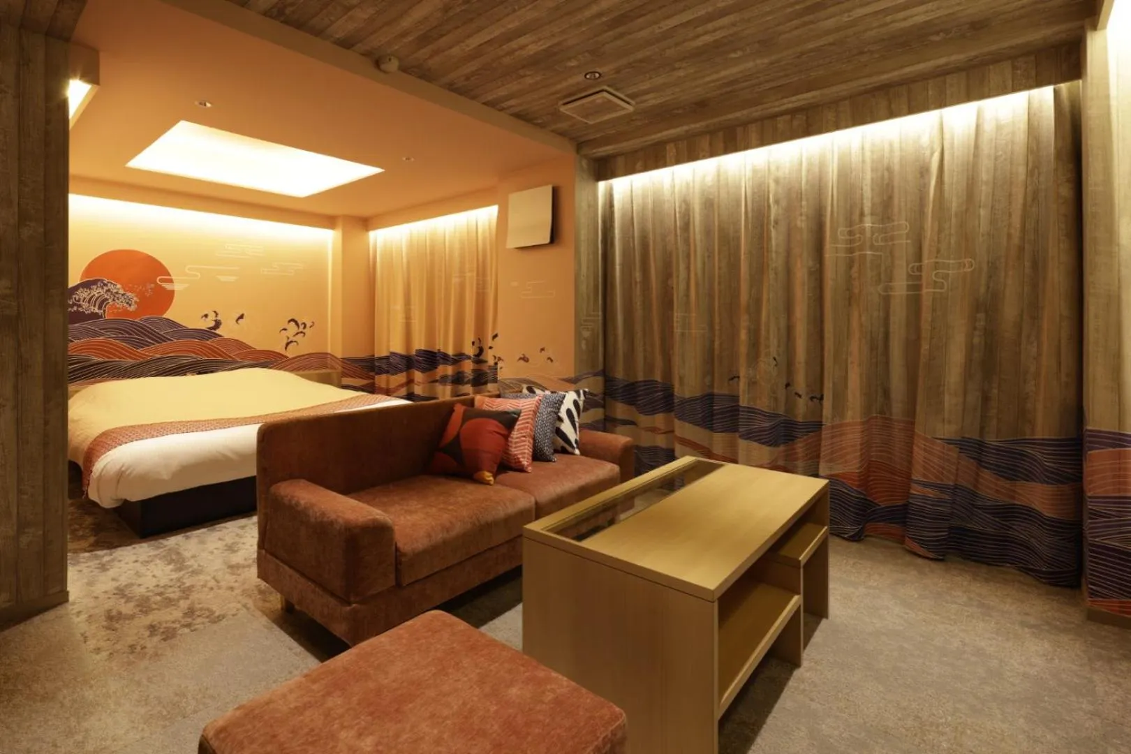Photo of the whole room, Bed in Yatomi Hotel Nuqu Natural Hot Spring