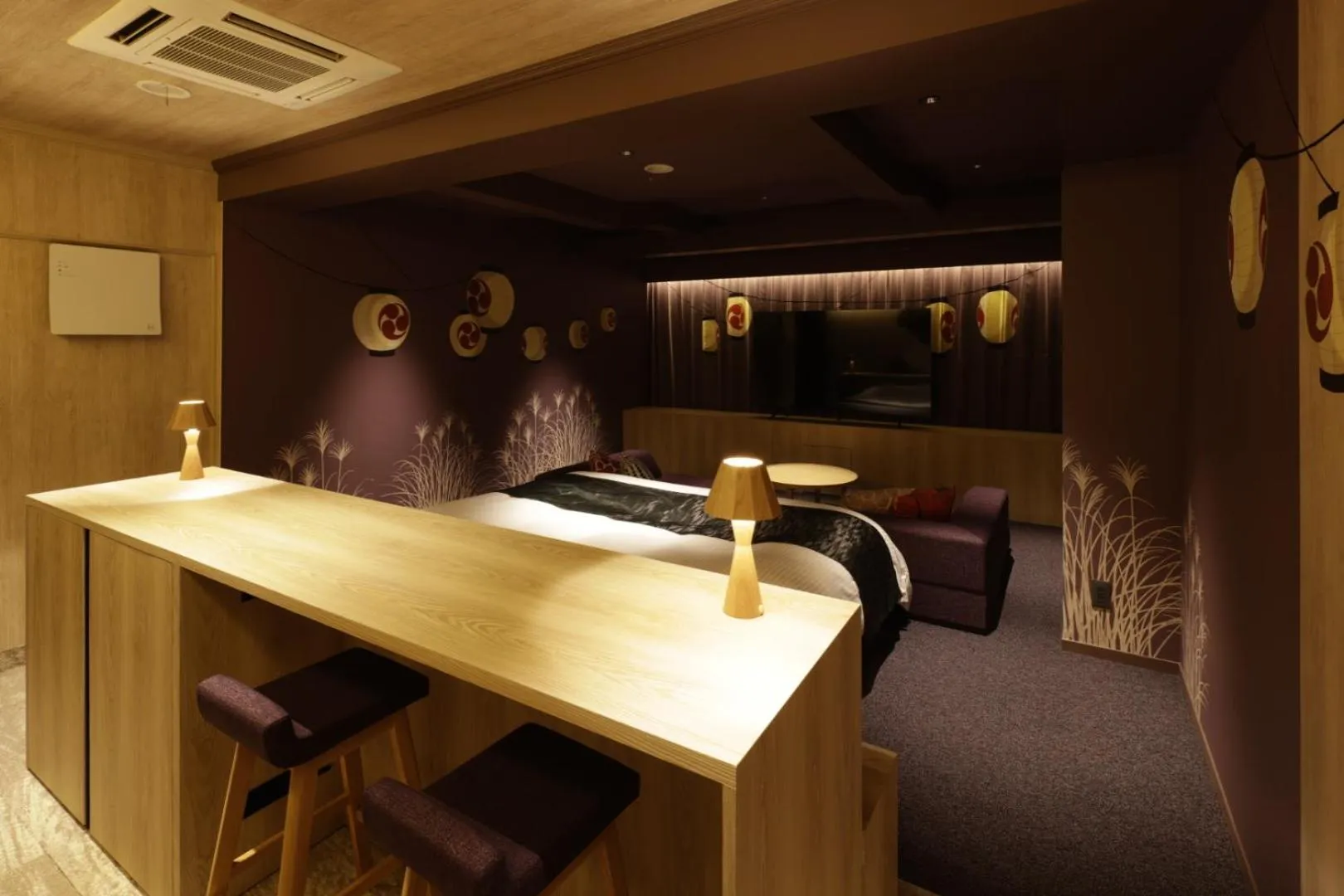 Living room in Yatomi Hotel Nuqu Natural Hot Spring