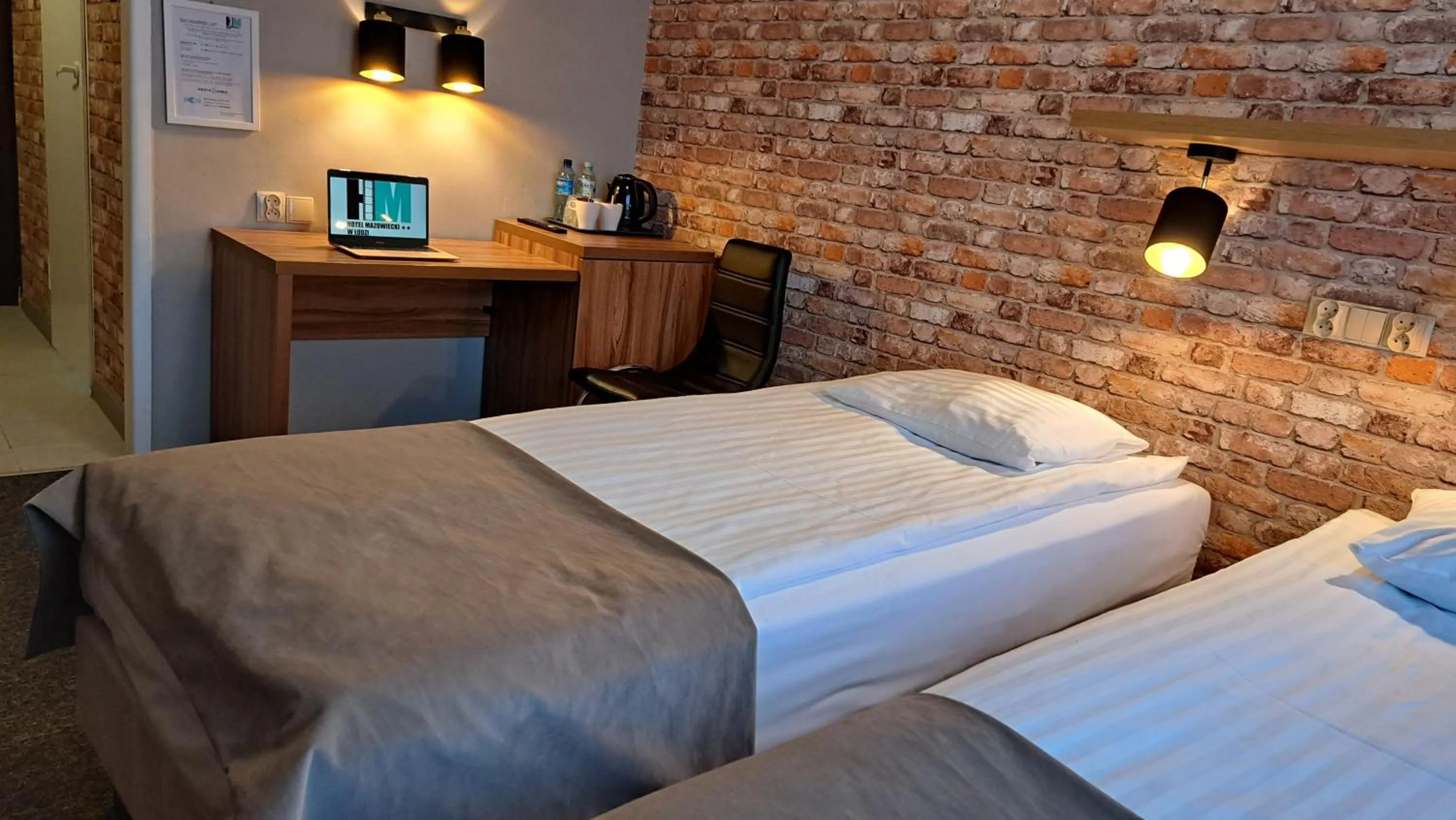 Bed in Hotel Mazowiecki Łódź