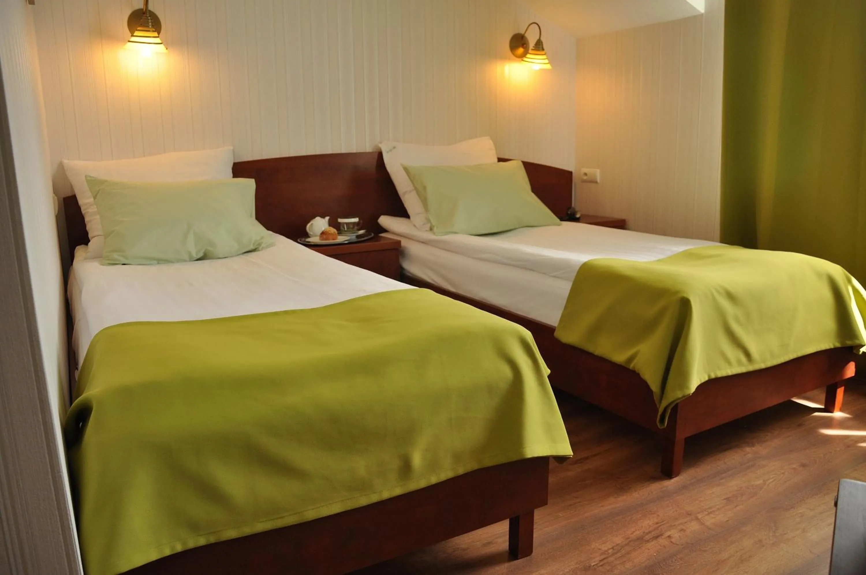 Bed in Hotel Leopolis