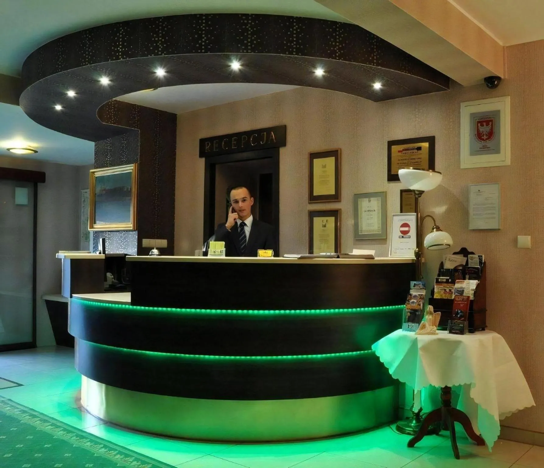 Lobby or reception in Hotel Leopolis