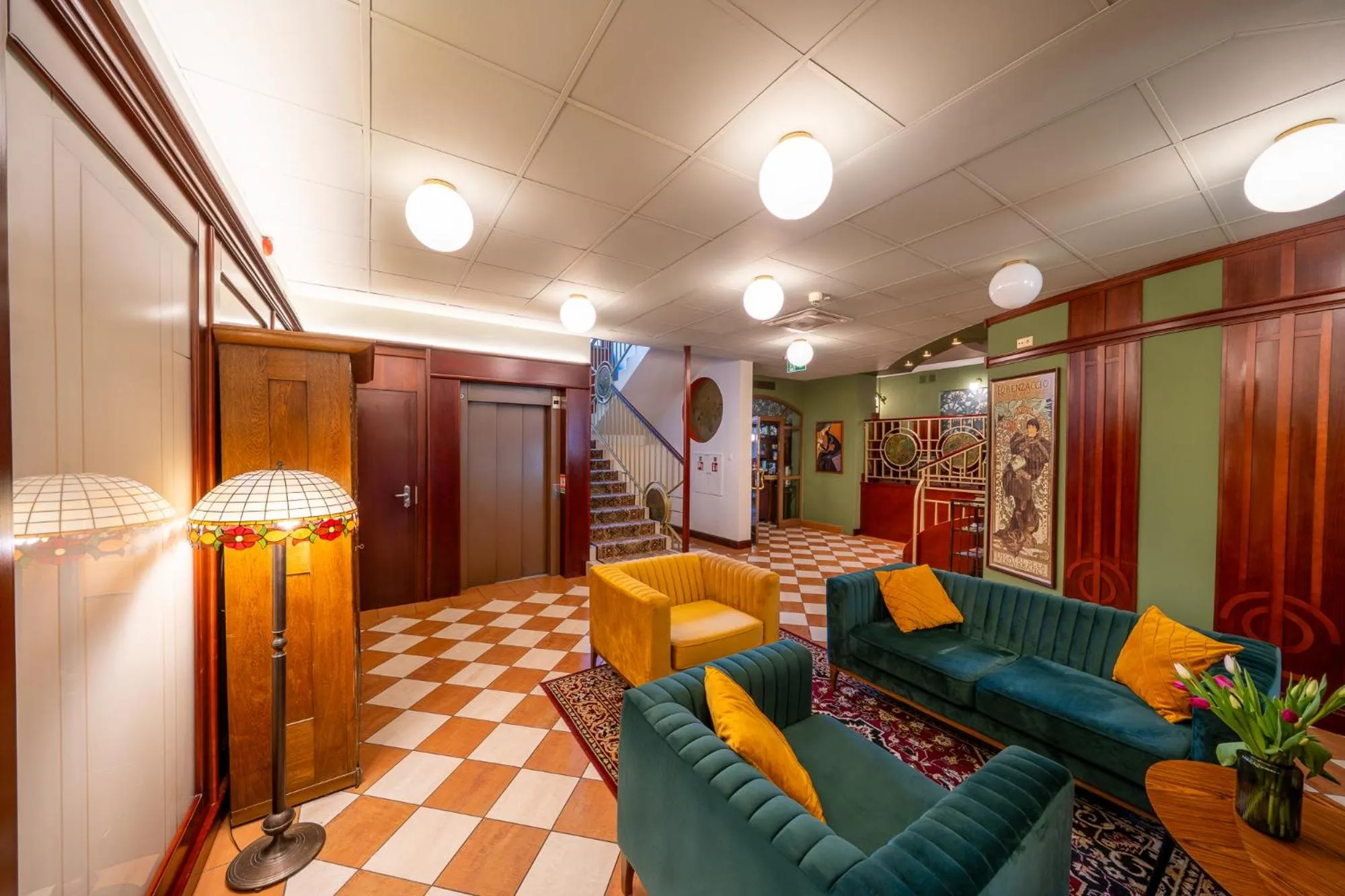 Lobby or reception in Hotel Secesja