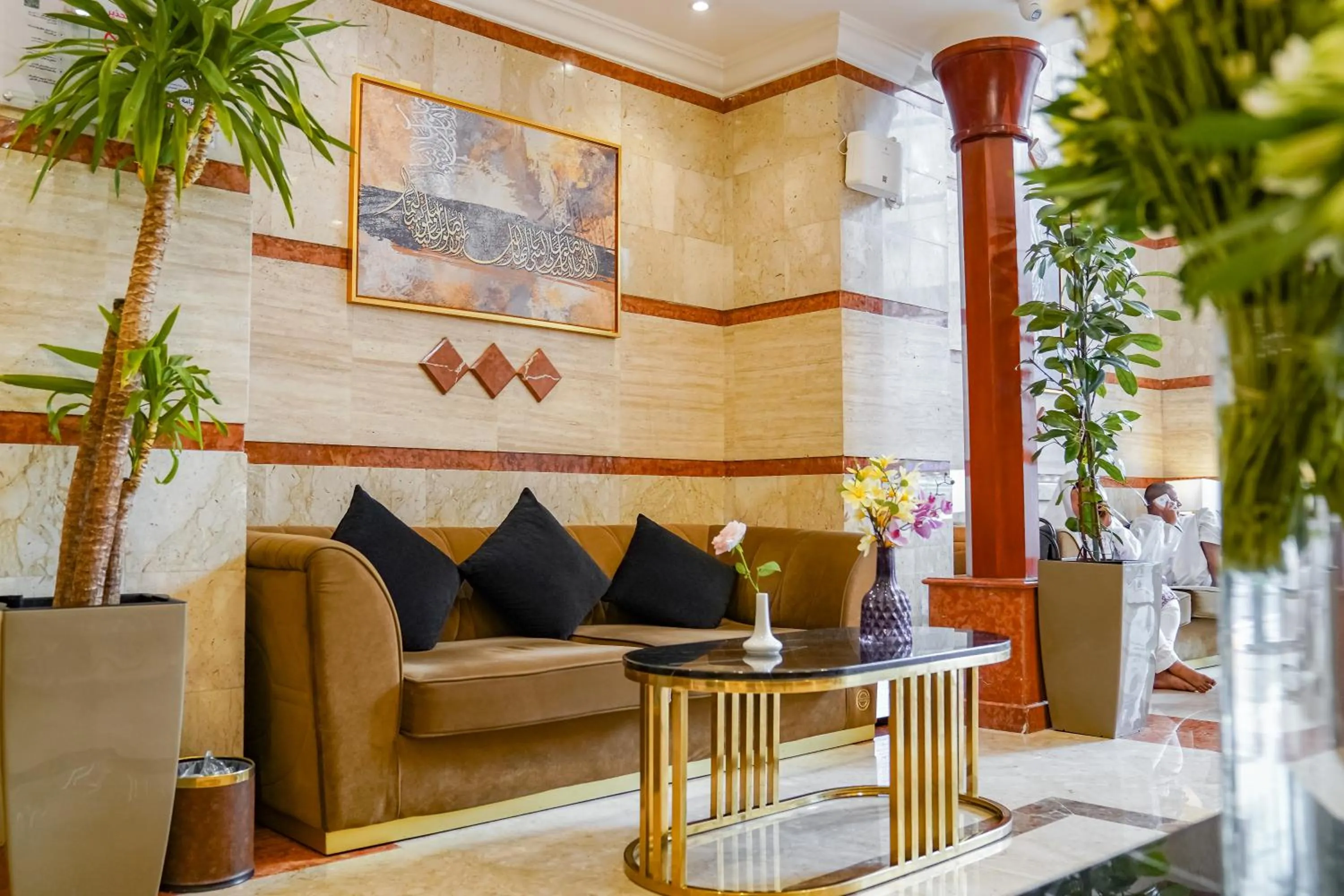 Seating area in Emaar Al Khalil