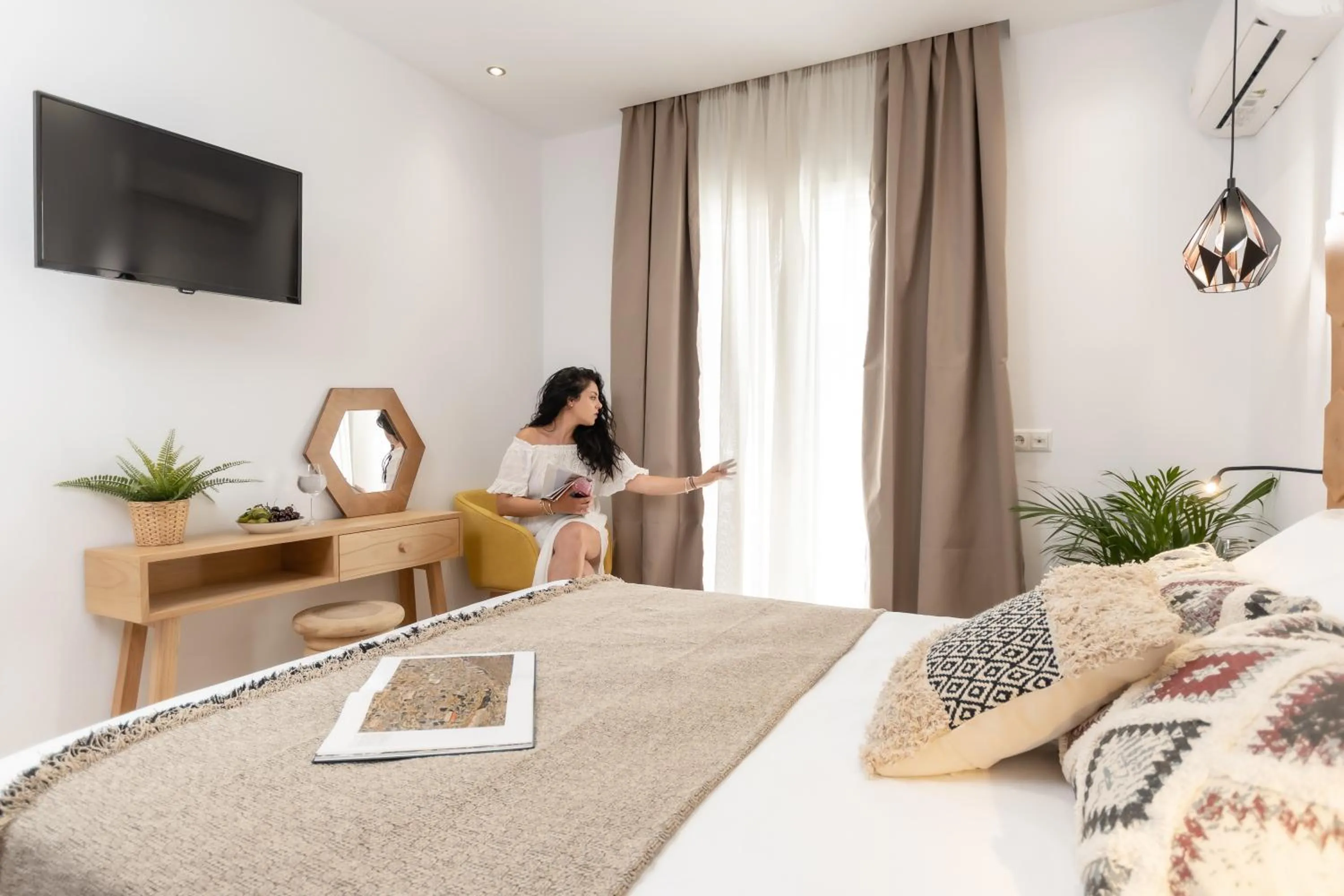 Bed in Galazia Boutique Apartments