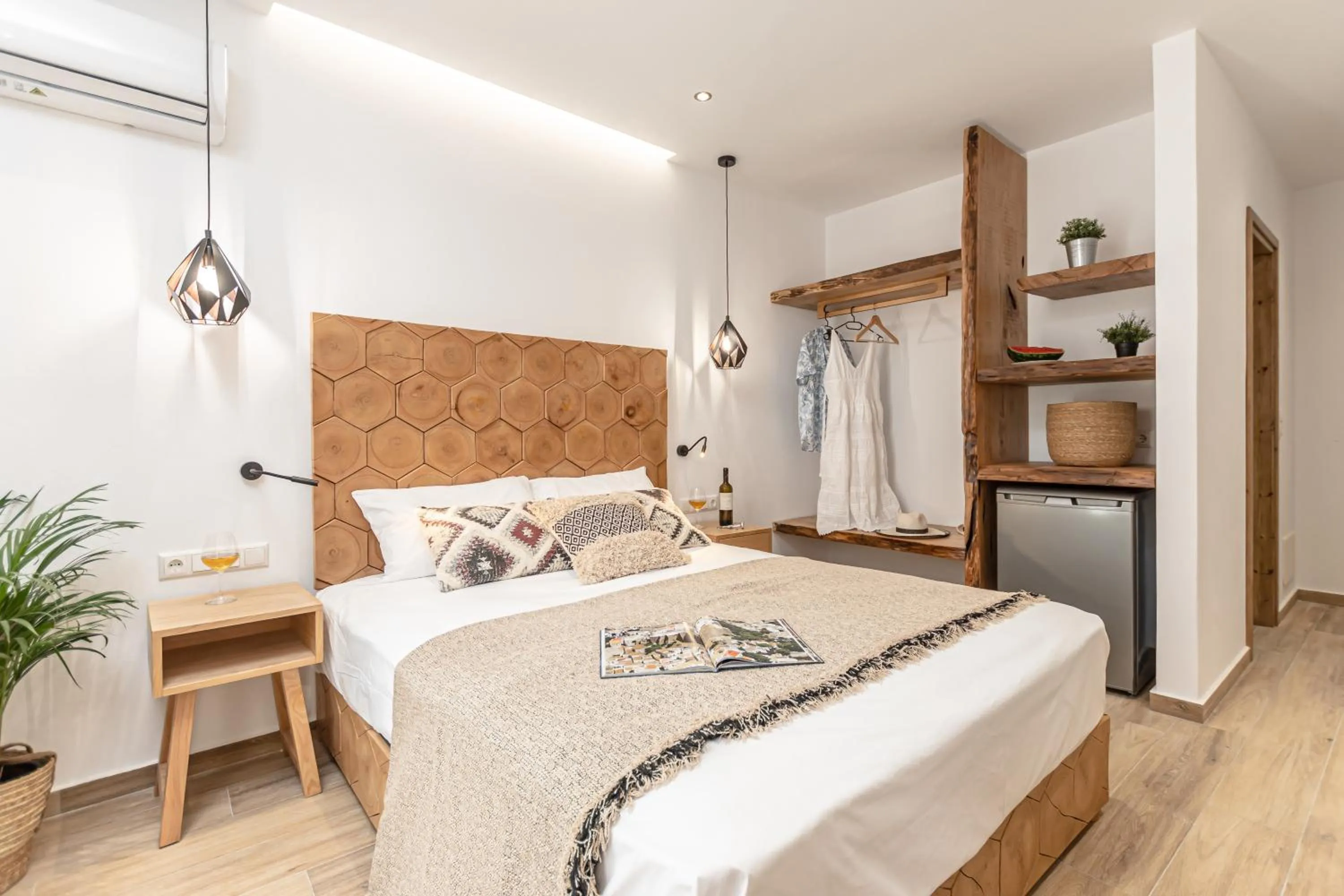 Bed in Galazia Boutique Apartments