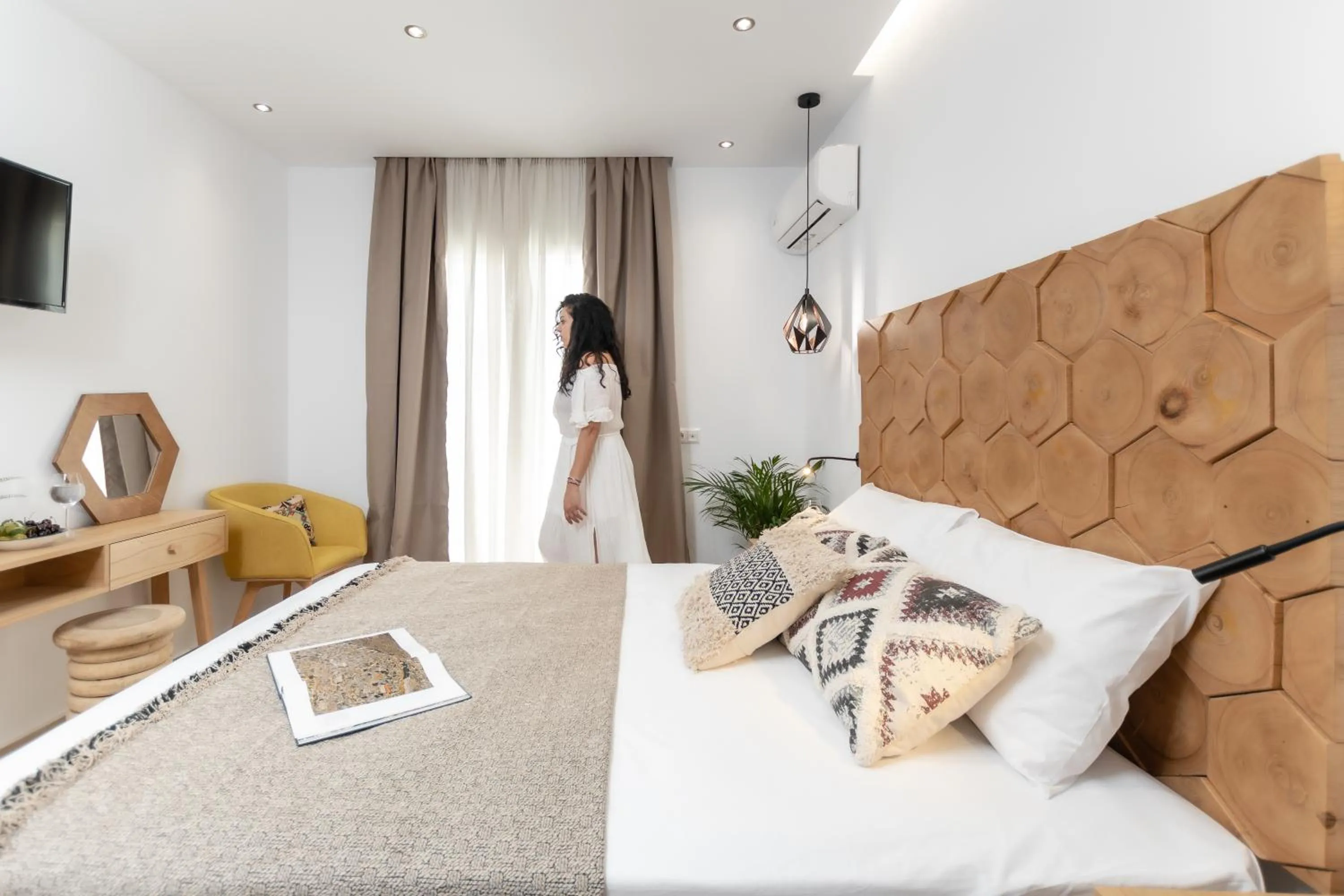 Bed in Galazia Boutique Apartments