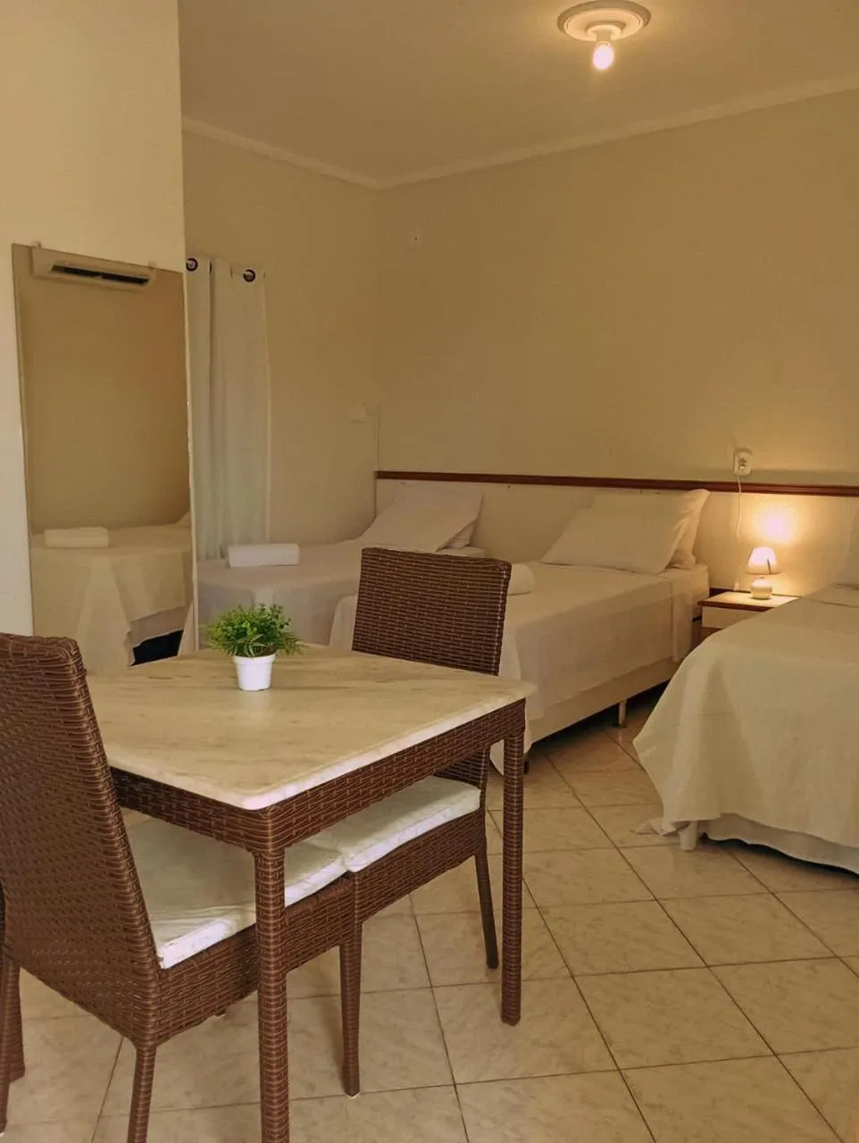 Bed in Pousada Aruamar