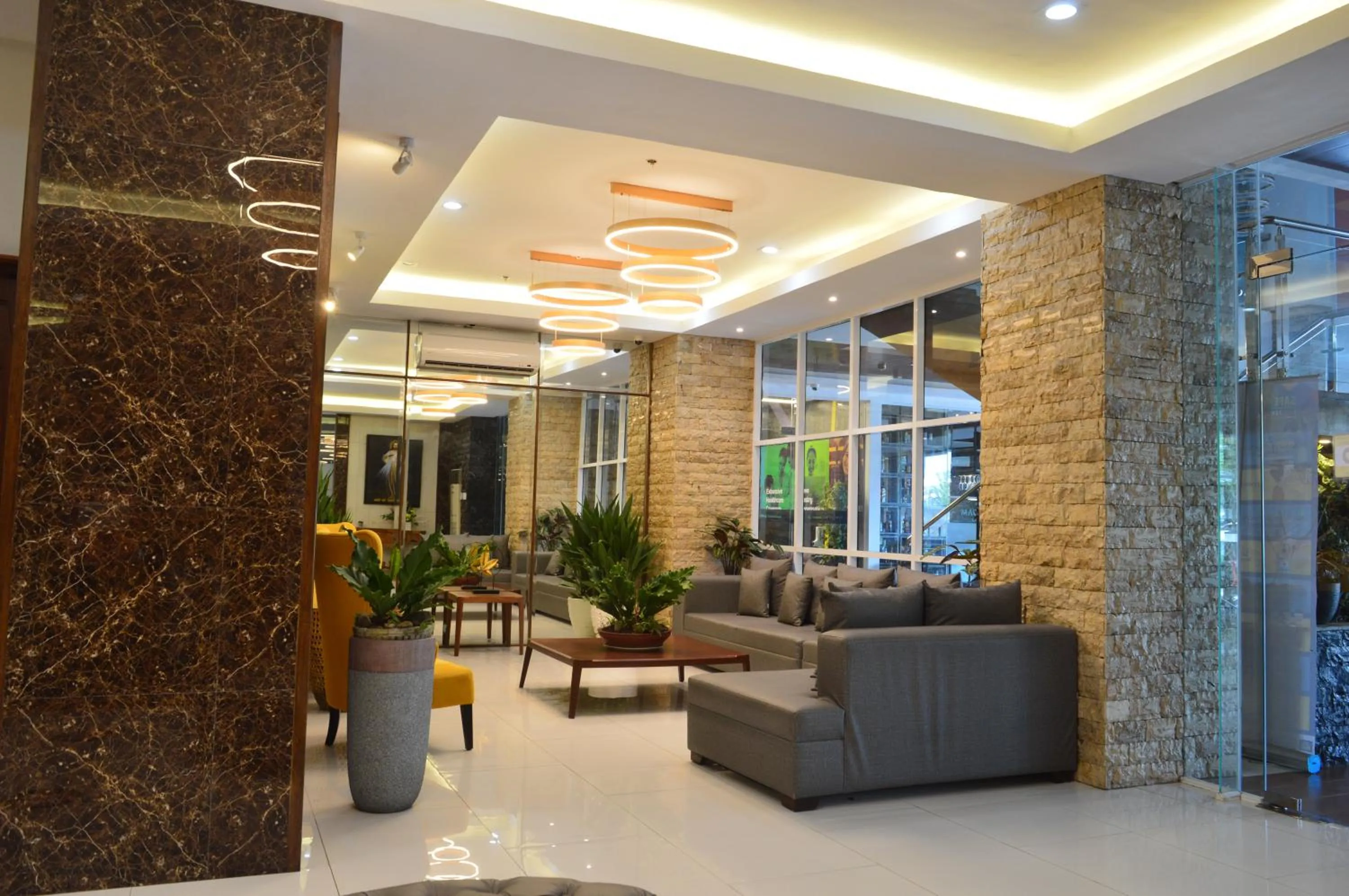 Lobby or reception in Carlosta Hotel