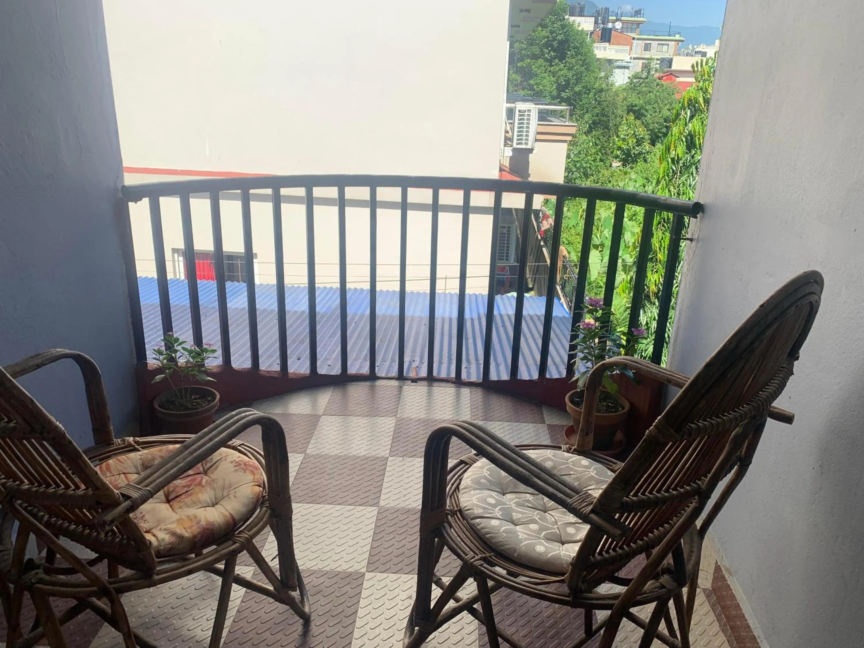 Balcony/Terrace in Hotel Peace Ganga Inn