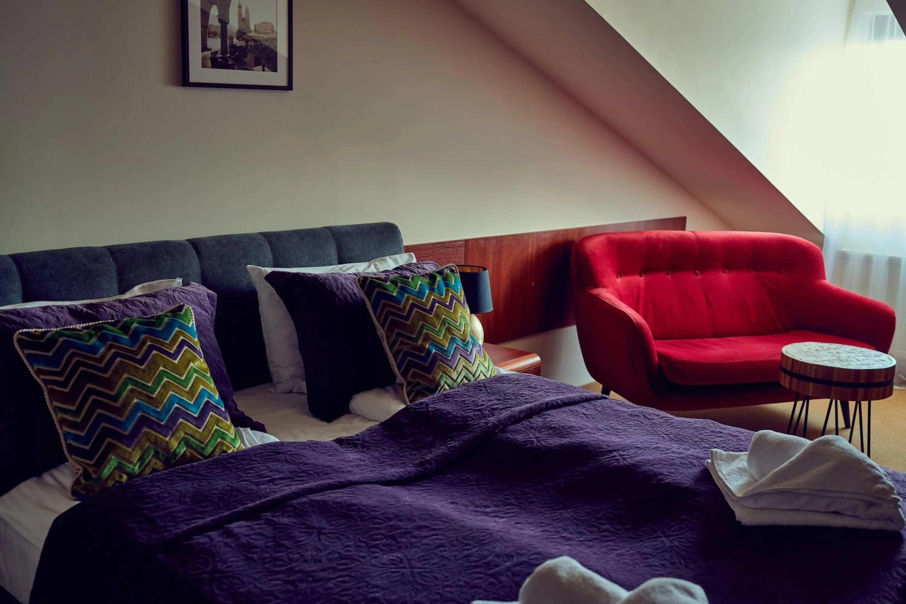 Bed in Zajazd Srebrna Gora