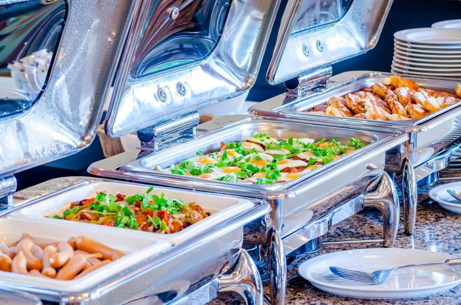 Buffet breakfast in Hotel Astor