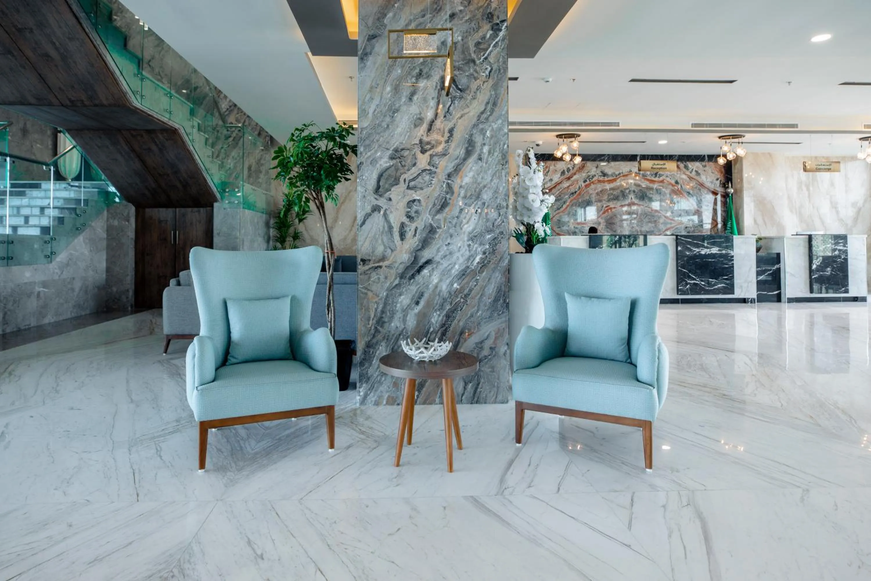 Lobby or reception in Waves Hotel