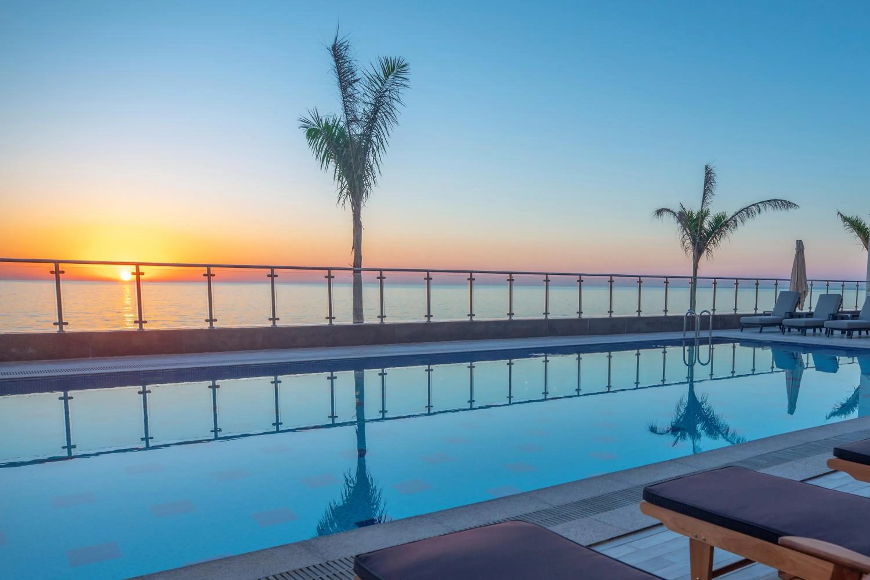 Swimming pool in Waves Hotel