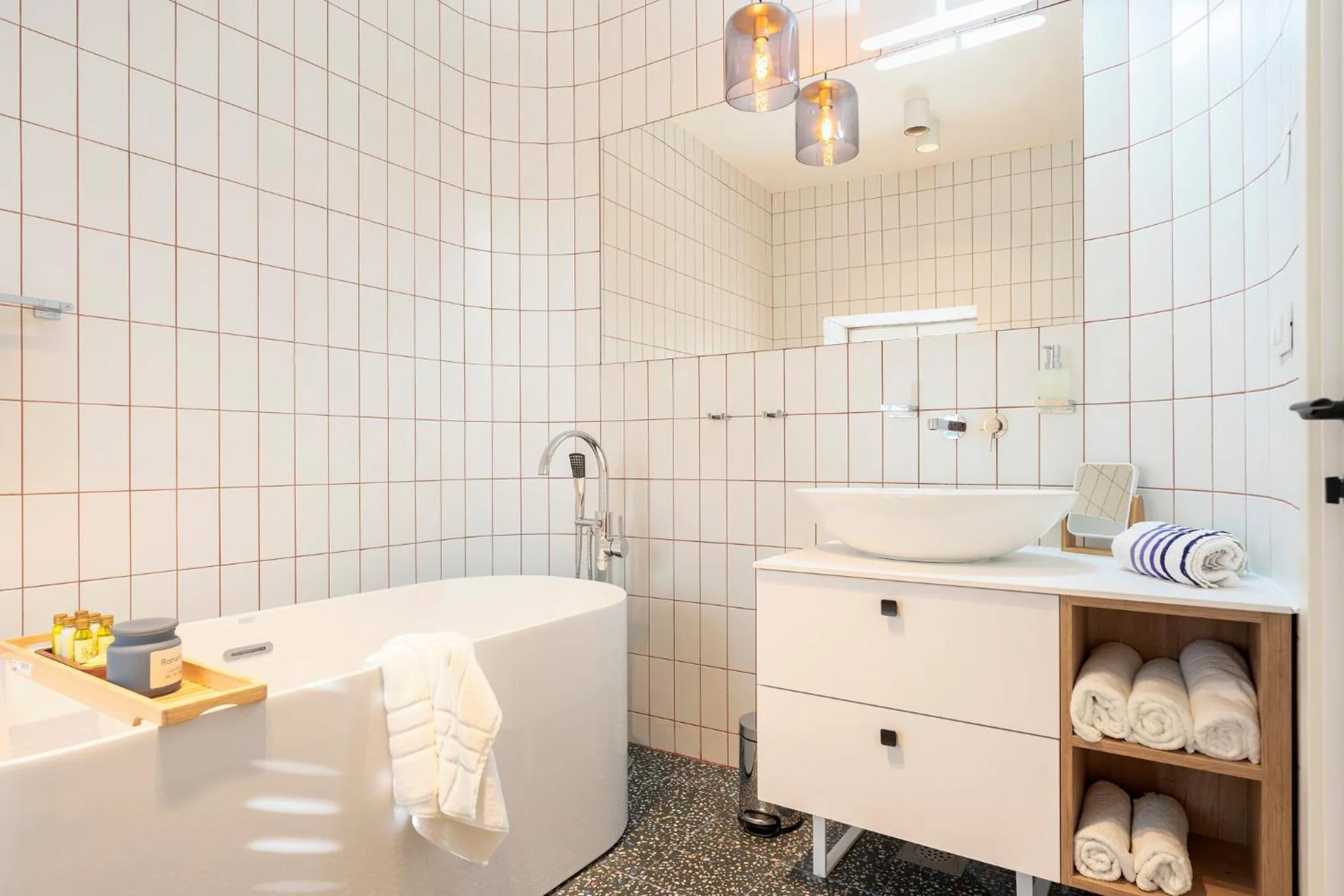 Bathroom in Good vibrations in center 80m2 for 2 GLAVICA