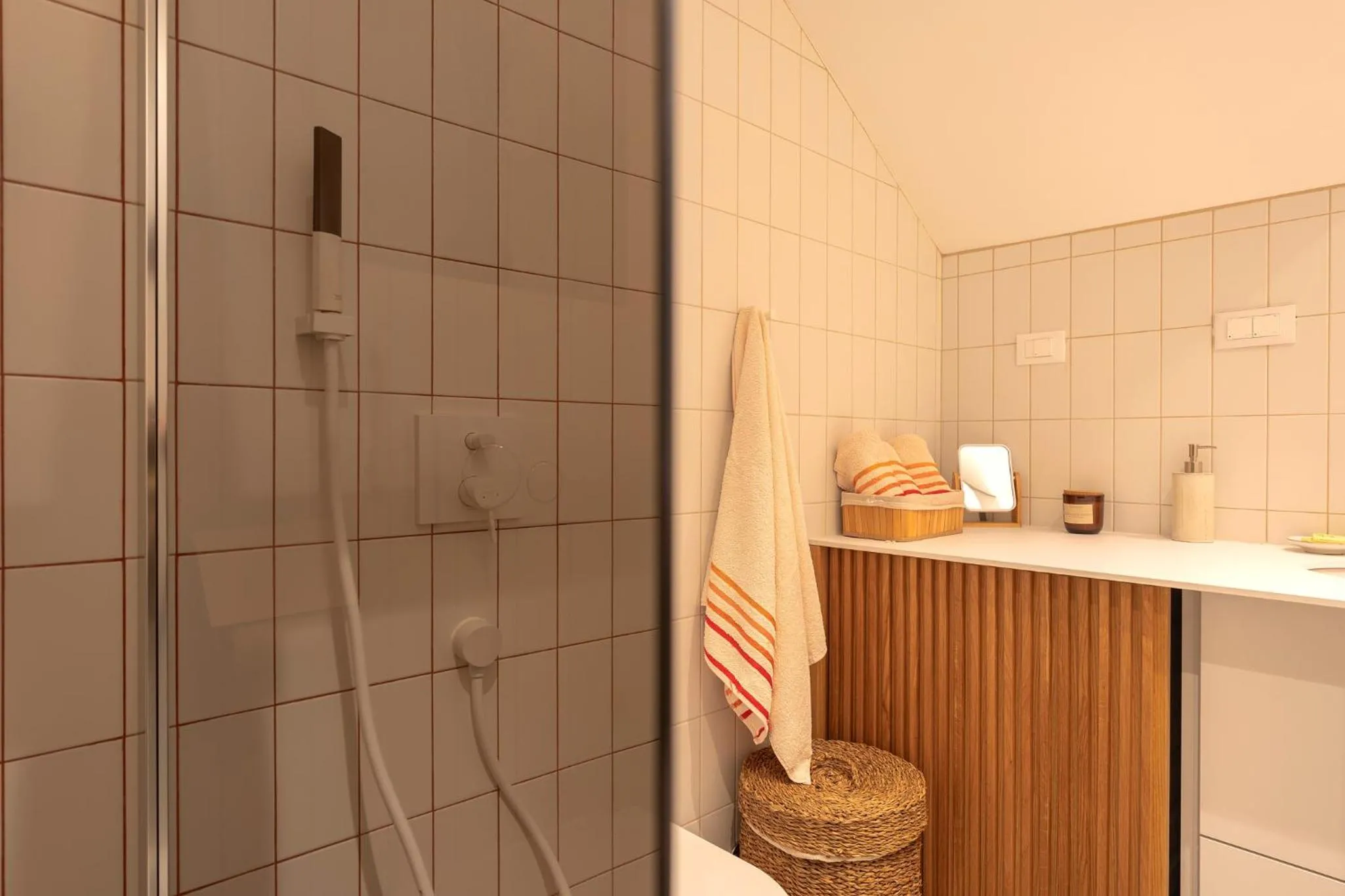Bathroom in Good vibrations in center 80m2 for 2 GLAVICA