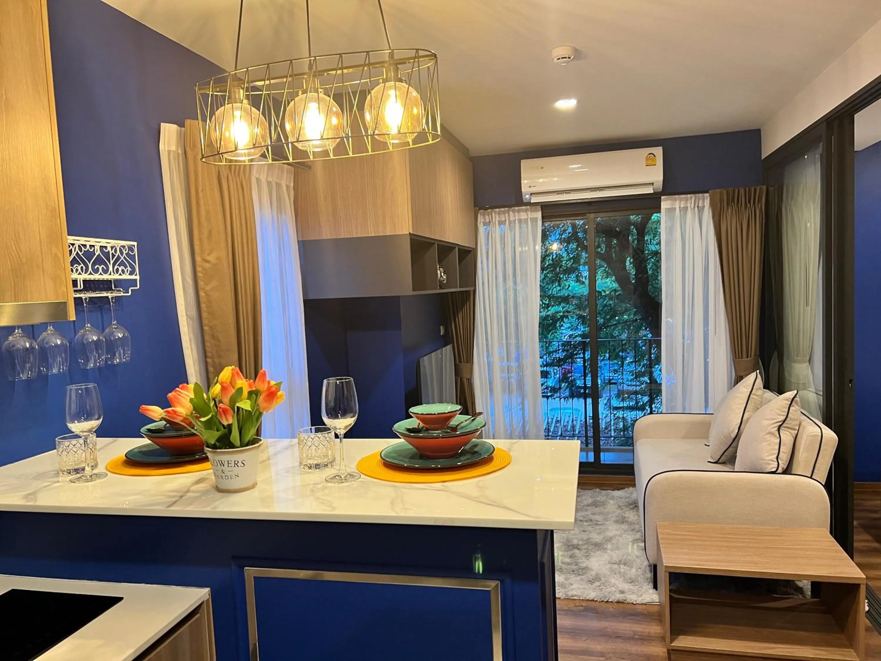 Seating area in LA Beachfront Relaxation HuaHin by RT258