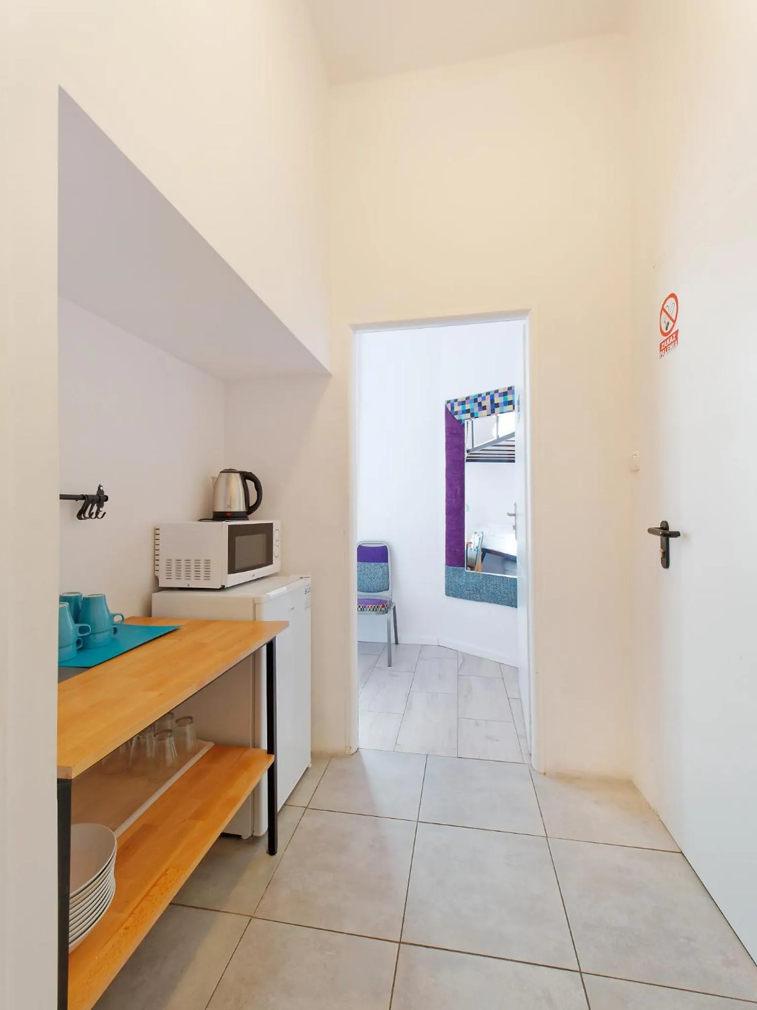 Kitchen or kitchenette in Old Town Kanonia Hostel & Apartments